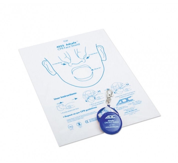 American Diagnostic Corp - 4055RB CPR Face Shield Adsafe™ 3M Filtrete Filter 8 X 12 Inch Single Use