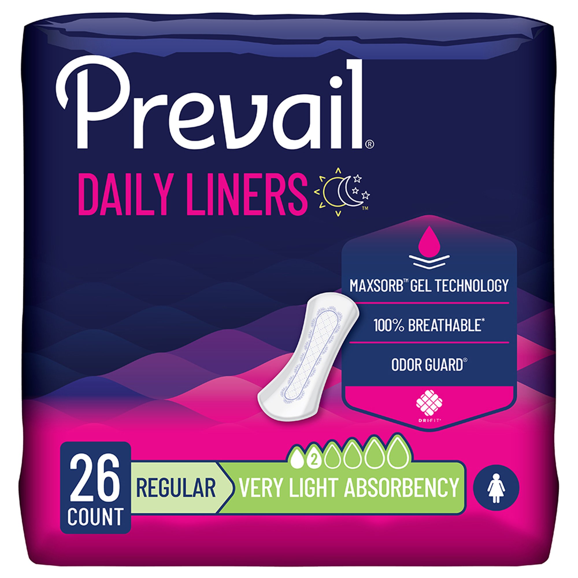 First Quality Products LLC - PV-926 Prevail® Daily Liner Very Light Bladder Control Pad