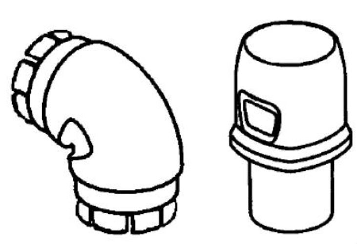 Fisher & Paykel - 400HC203 CPAP Elbow and Valve FlexiFit™ 431 / FlexiFit 432 / Forma