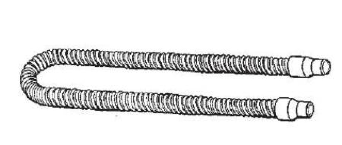 Fisher & Paykel - 900HC008 CPAP Heated Tubing Fisher & Paykel 24 Inch Length 15 mm ID 22 mm Cuffs