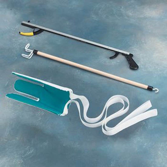 Performance Health - 081125863 ADL Hip / Knee Equipment Kit SammonsPreston® Assistive Device Kit 4 Reacher - 26 Inch Length / Dressing Stick - 26 Inch Length