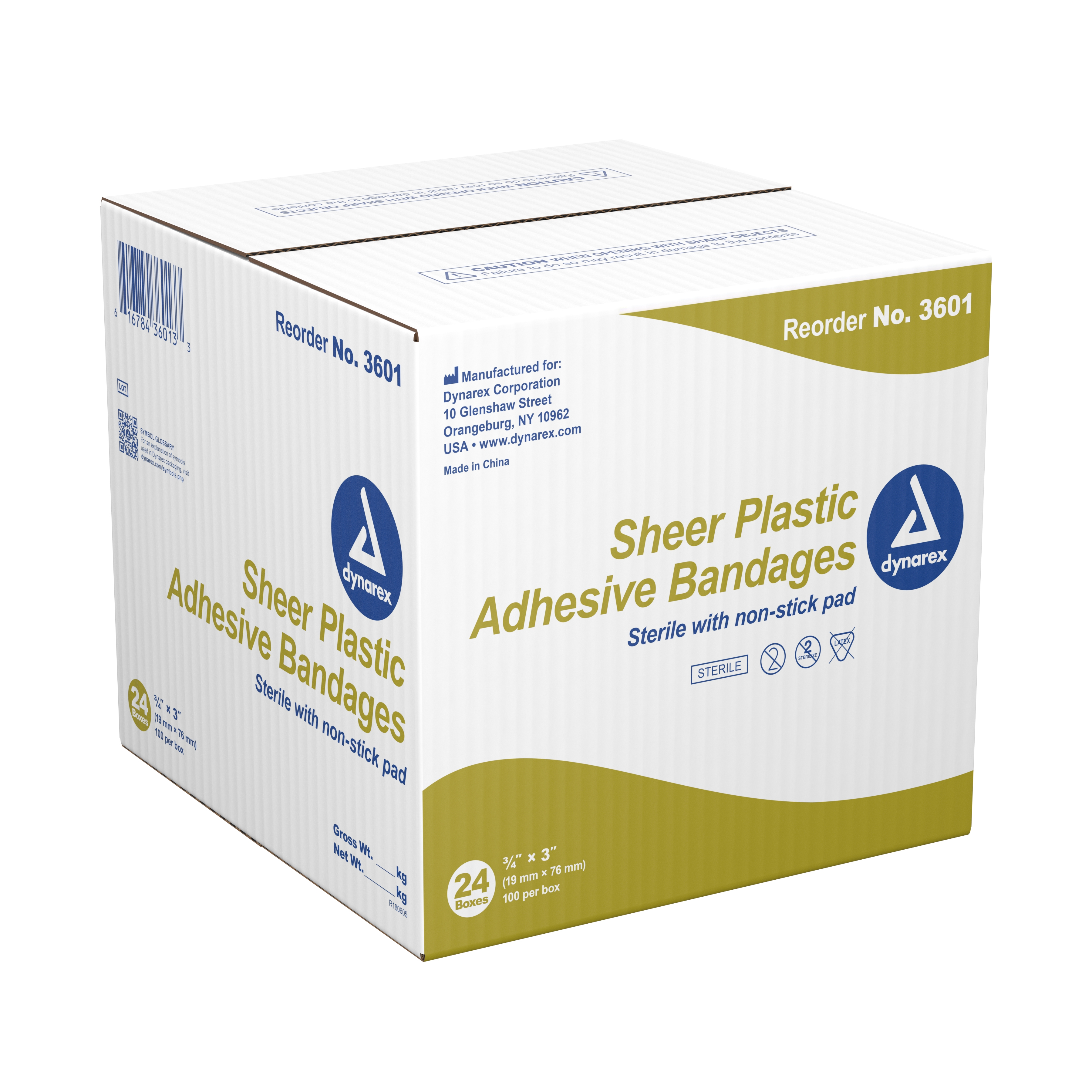 Dynarex - 3601 dynarex® Tan Sheer Adhesive Strip