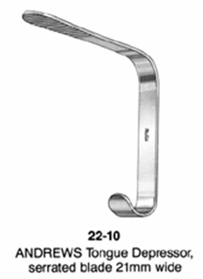 Integra Lifesciences - 22-10 Tongue Depressor Miltex® Andrews Stainless Steel