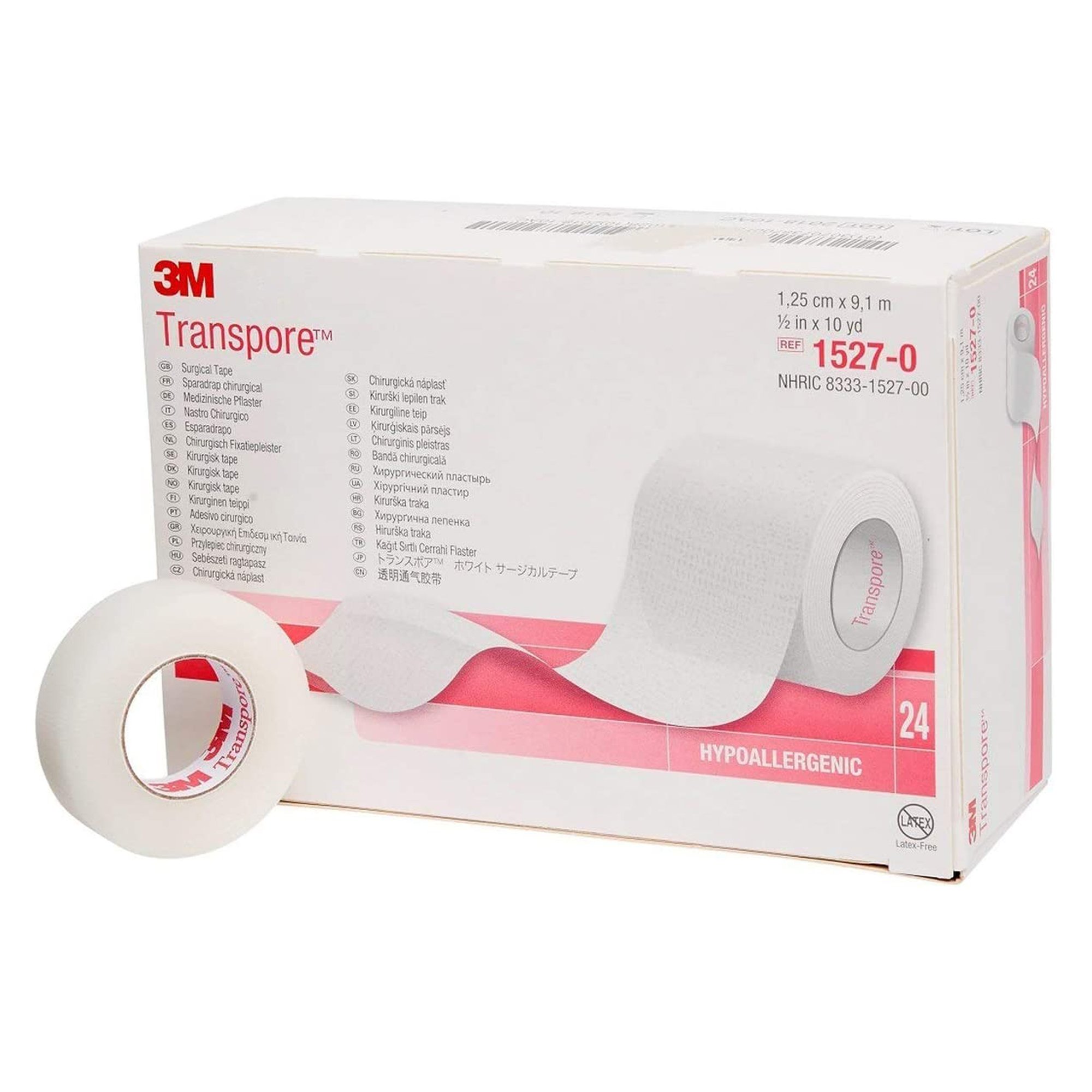 Solventum Corporation - 1527-0 3M™ Transpore™ Plastic Medical Tape