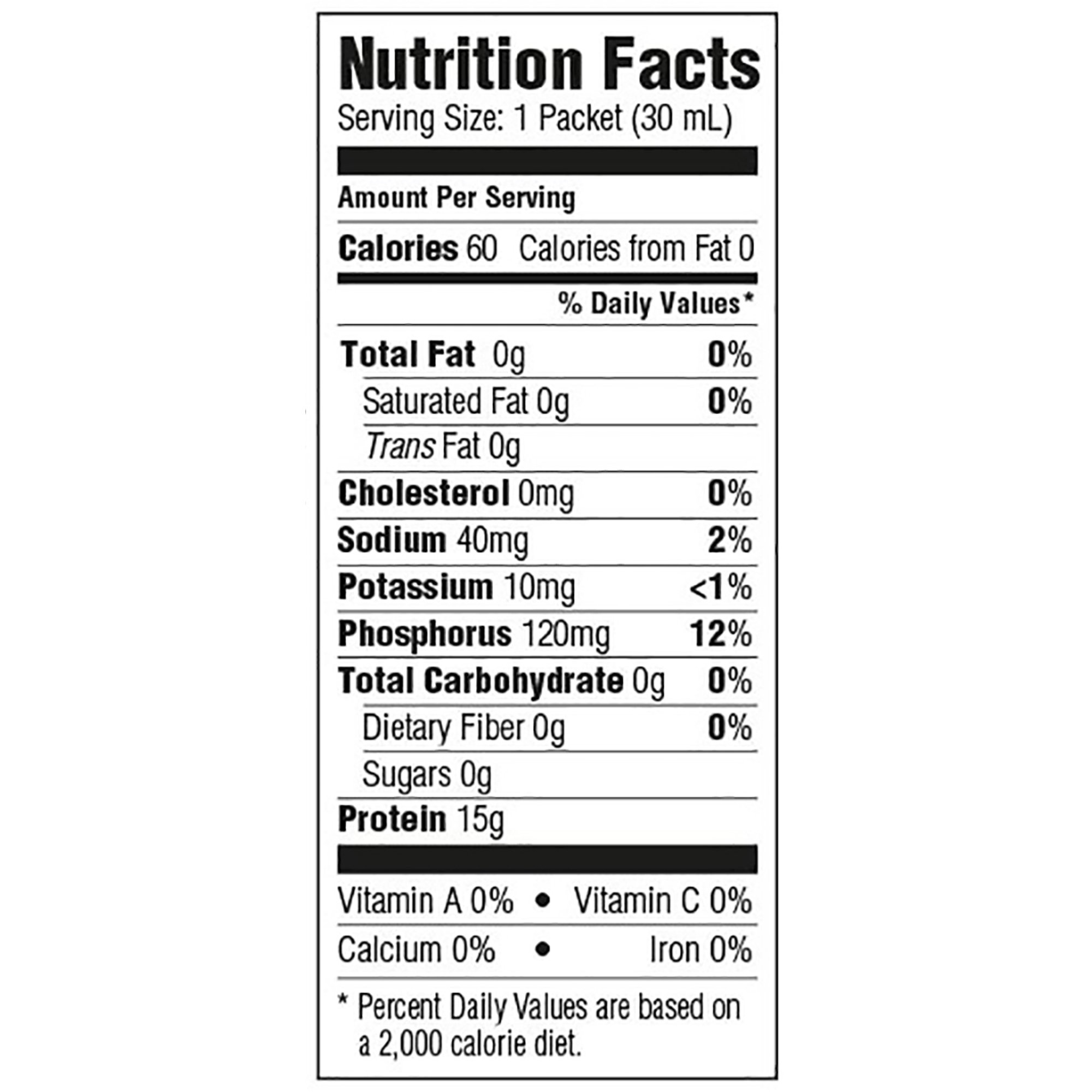 Medtrition-National Nutrition 11476 - ProSource NoCarb™ Collagen and Whey Protein Formula - 1/Each, 100/Case
