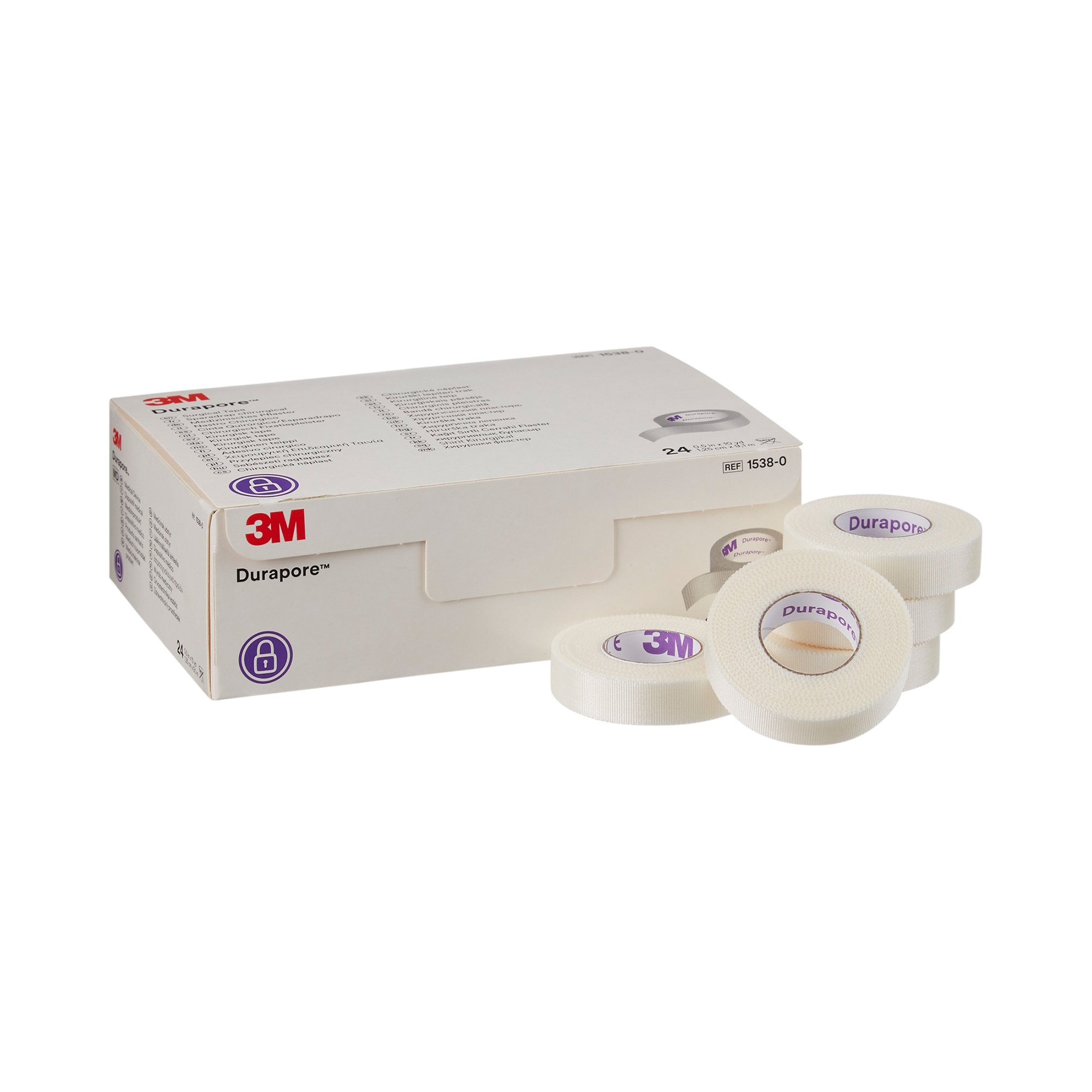 Solventum Corporation - 1538-0 3M™ Durapore™ Silk-Like Cloth Medical Tape