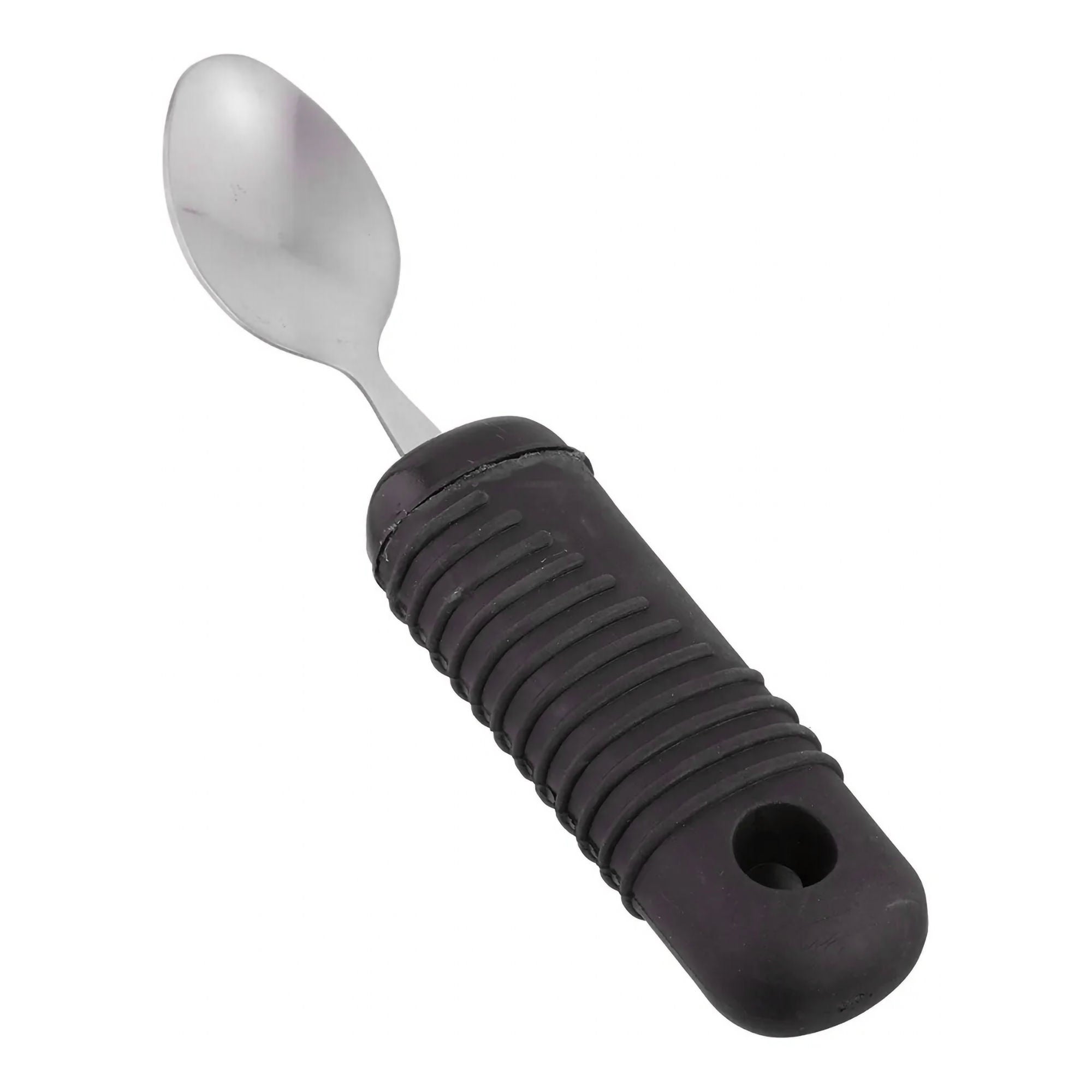 Performance Health - 081287911 Teaspoon Sure Grip™ Adaptive Silver / Black Rubber / Stainless Steel