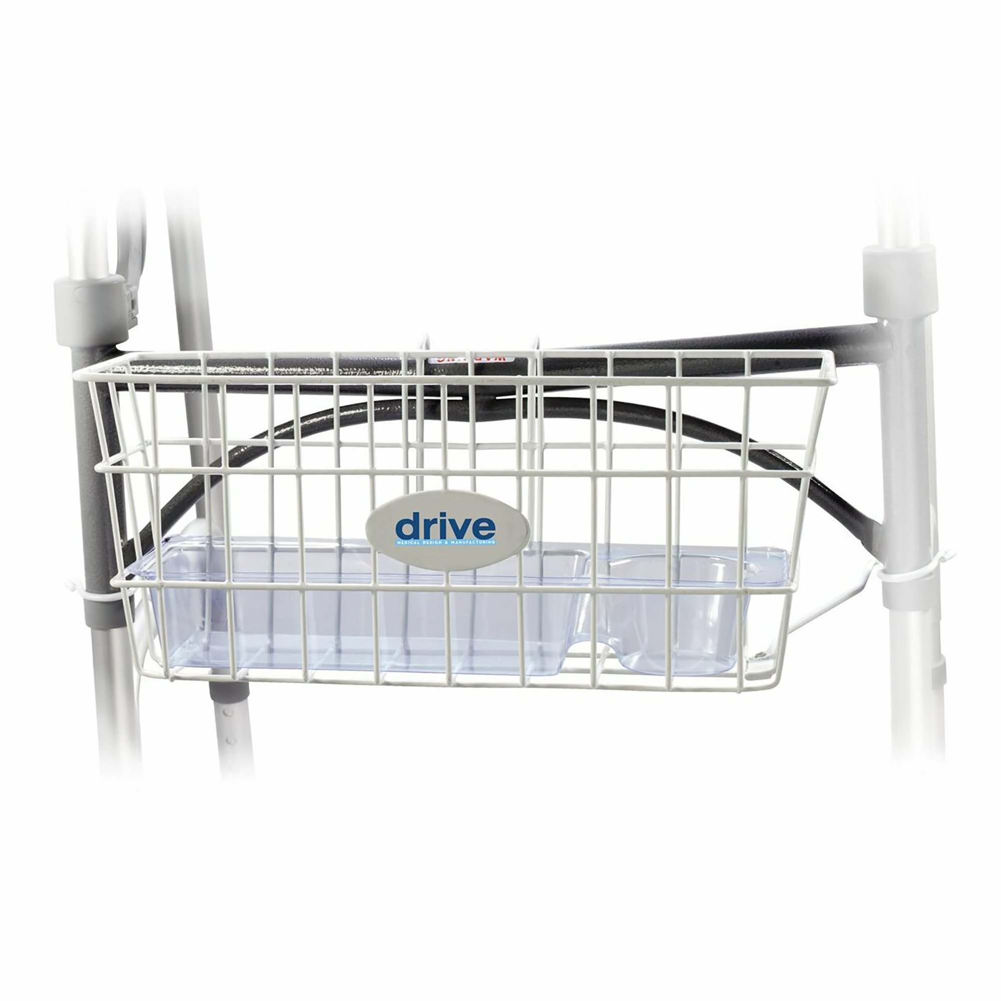 Drive DeVilbiss Healthcare 10200B - drive™ Walker Basket, Aluminum, Plastic Insert Included - 1/Each