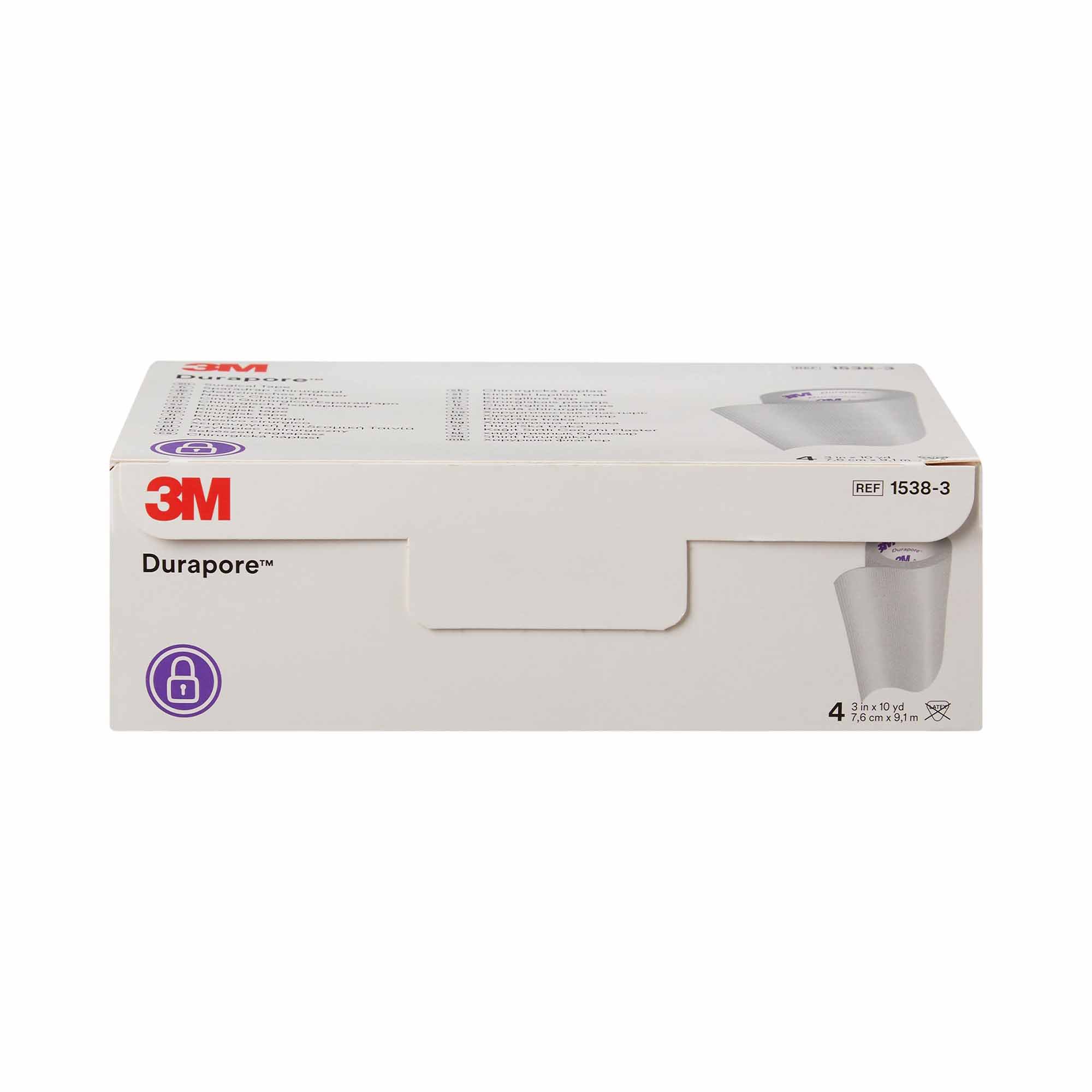 Solventum Corporation - 1538-3 3M™ Durapore™ Silk-Like Cloth Medical Tape
