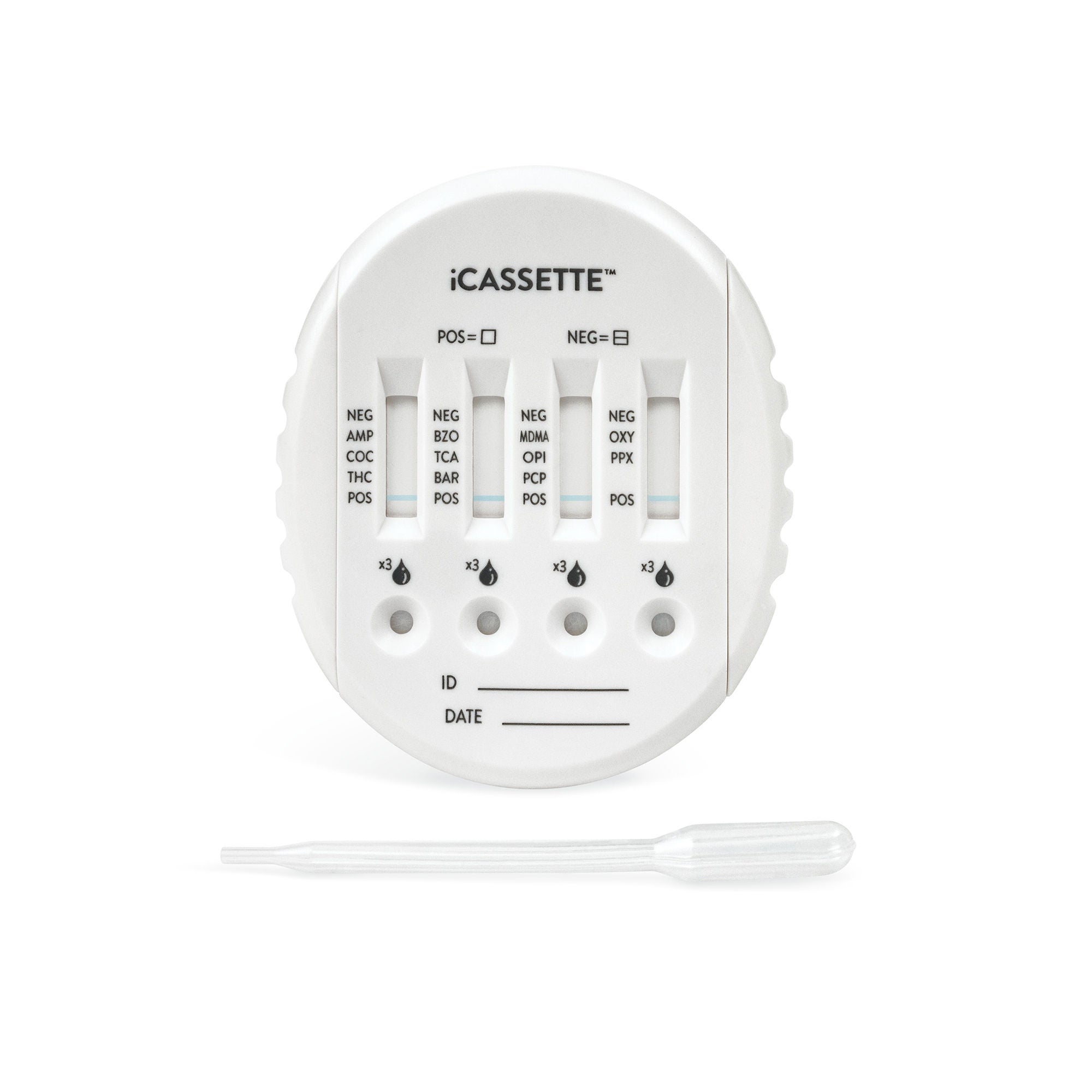 Abbott Rapid Dx North America LLC - DOA-2165 Drugs of Abuse Test Kit iCassette™ AMP, BZO, COC, mAMP/MET, OPI, THC 25 Tests CLIA Non-Waived