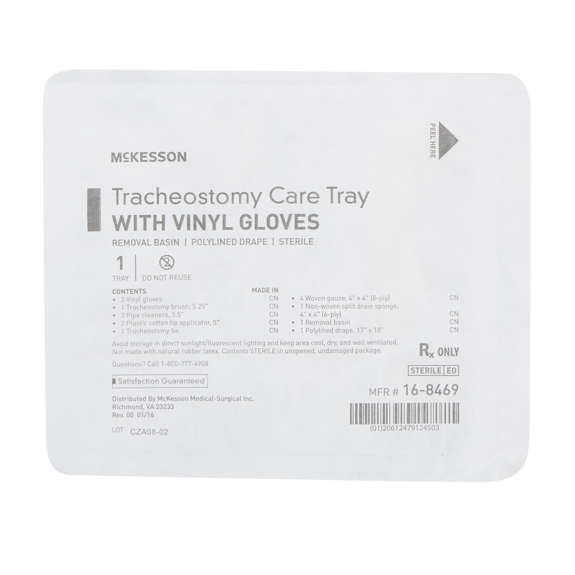 McKesson Brand 16-8469 - McKesson Tracheostomy Care Tray - 1/Each, 20/Case