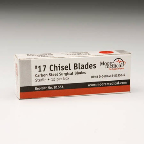 McKesson Brand - MMC#81 Chisel Blade McKesson Straight Carbon Steel Sterile
