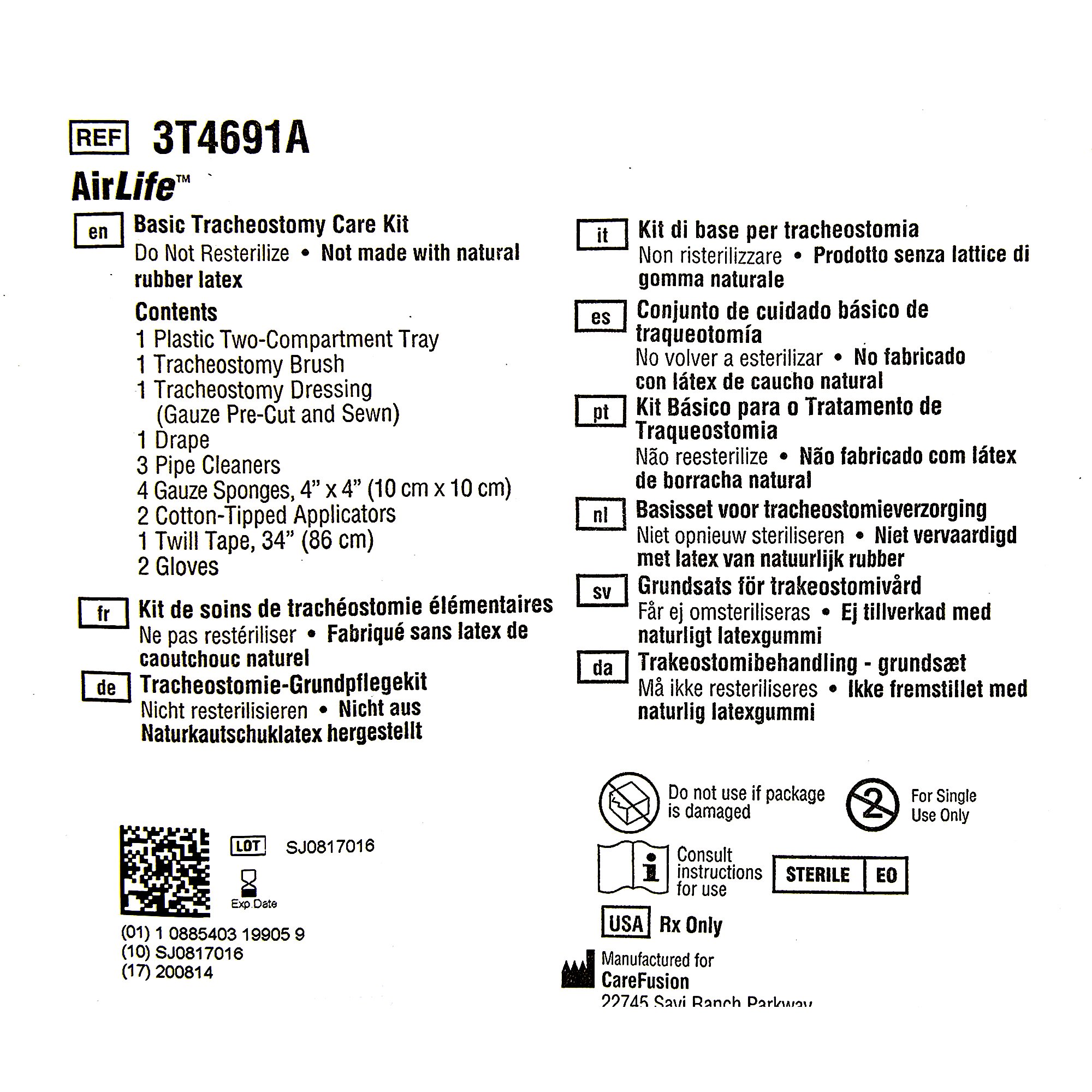Sun Med - 3T4691A AirLife™ Tracheostomy Care Kit