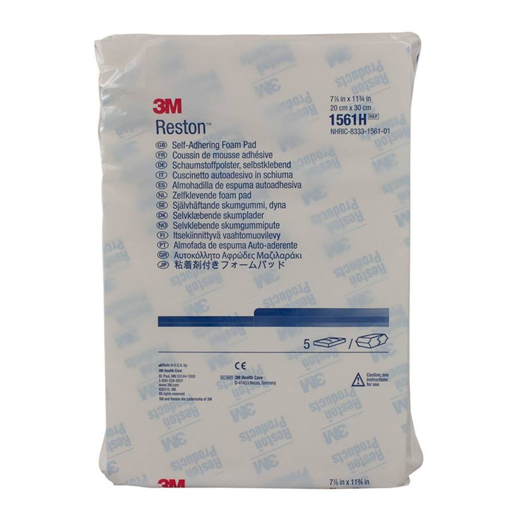 Solventum Corporation - 1561H Orthopedic Padding Adhesive 3M™ Reston™ 7.875 X 11.75 Inch Foam NonSterile