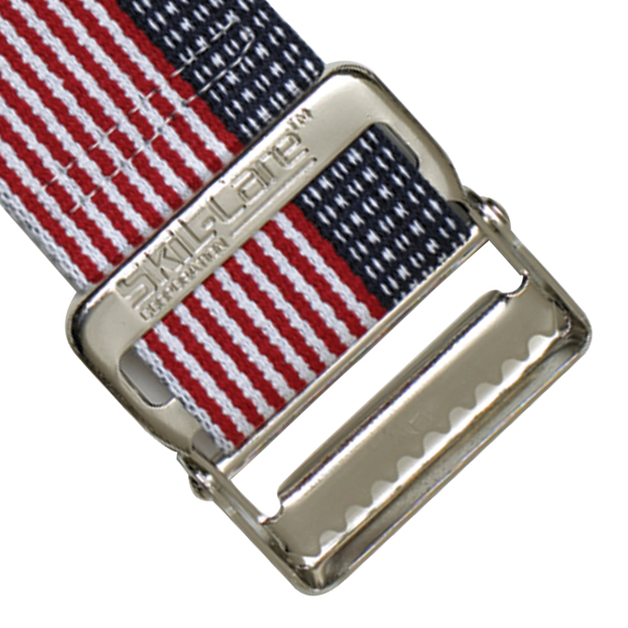 Skil-Care 252015 - SkiL-Care™ Heavy-Duty Gait Belt with Metal Buckle, Stars & Stripes, 60 Inch - 1/Each