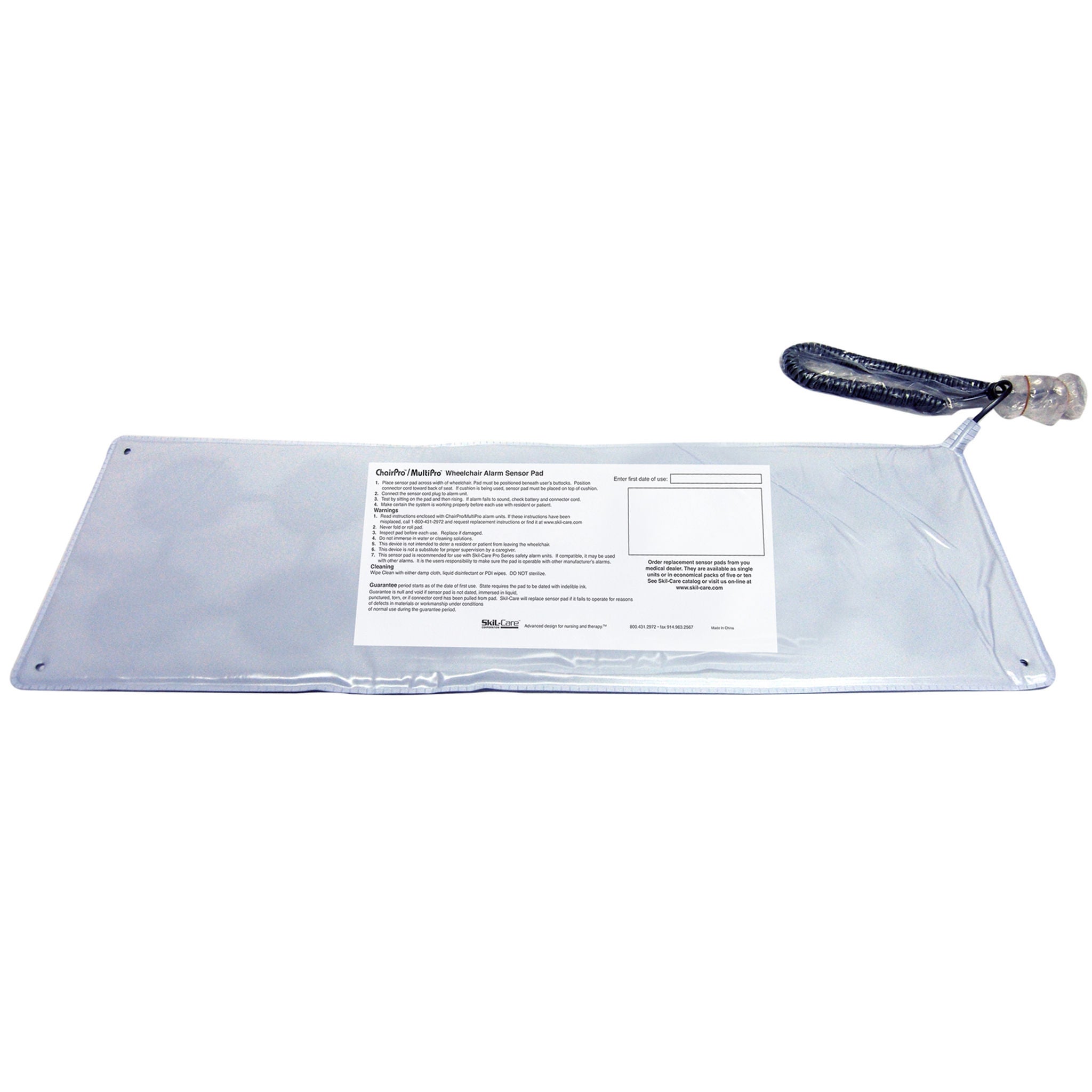 Skil-Care - 909363 Chair Sensor Pad SkiL-Care™ 7 X 15 Inch