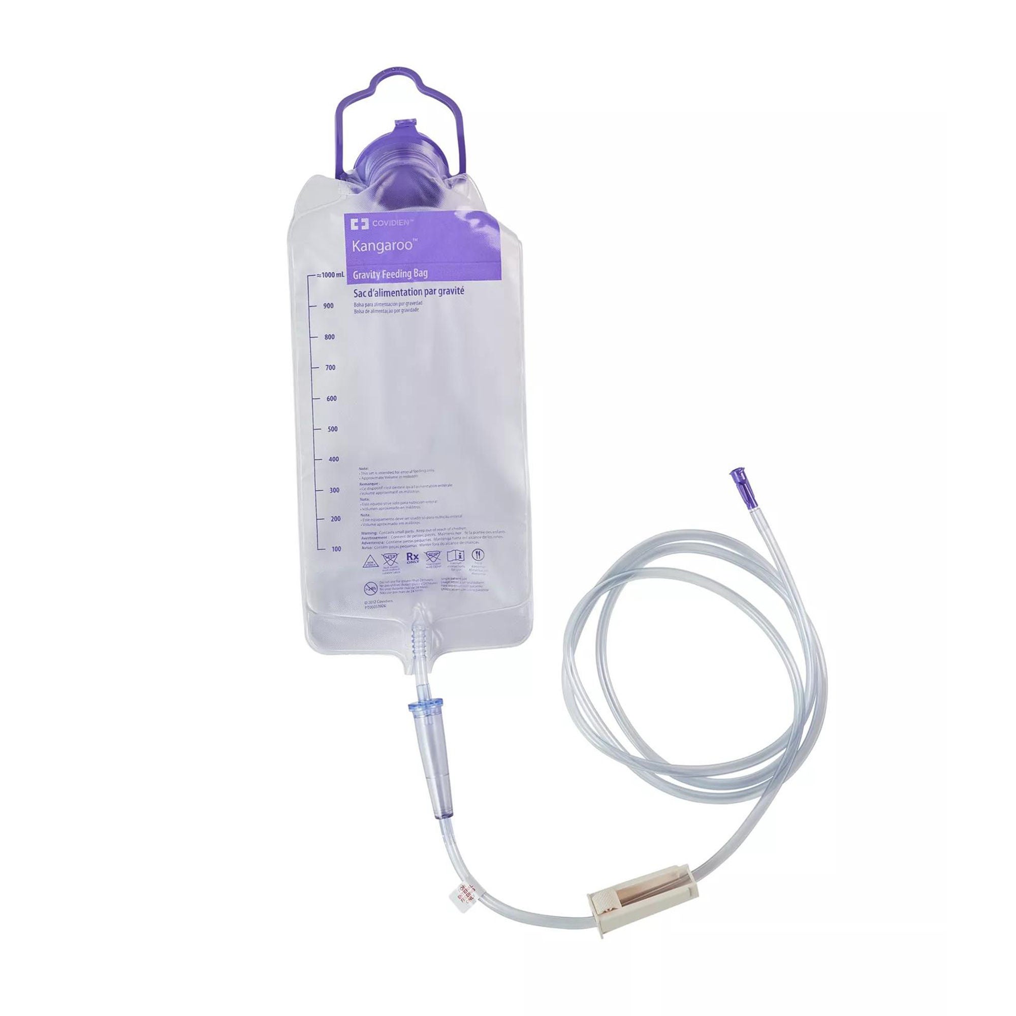 Cardinal - 702505 Gravity Feeding Bag Set Kangaroo™ 1000 mL
