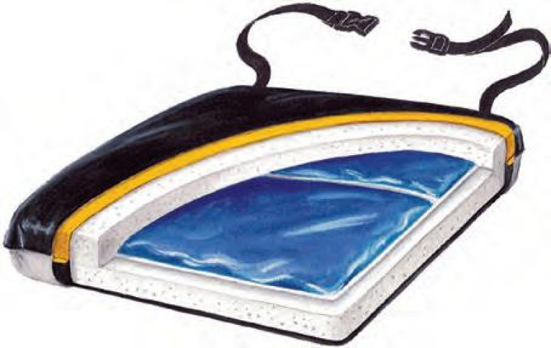 Skil-Care - 751172 Seat Cushion Econo-Gel Thin-Line 16 W X 16 L X 1-1/2 D Inch Foam / Gel