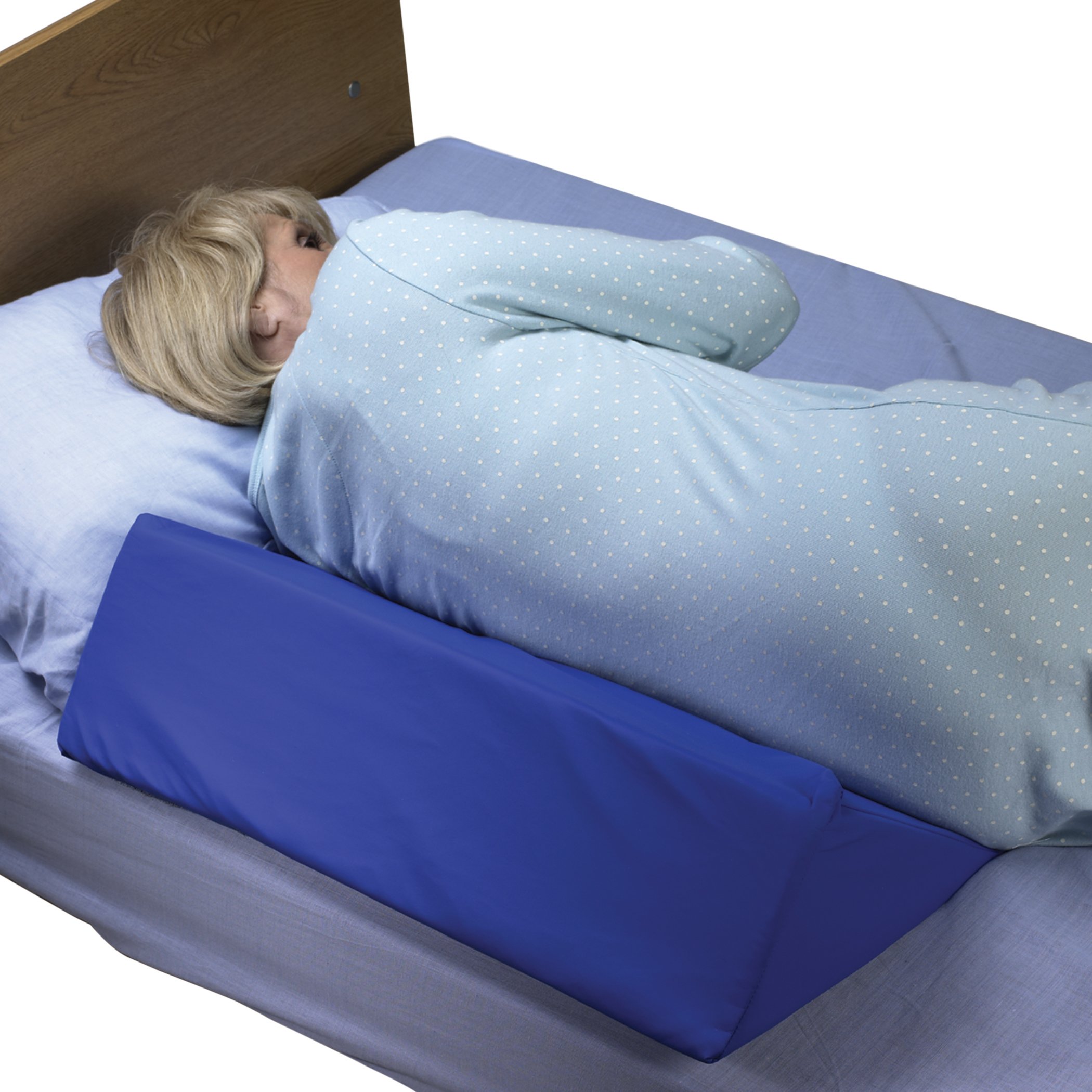 Skil-Care 554025 - Skil-Care™ Positioning Wedge, Foam, 12 x 24 x 7 Inch, Blue - 1/Pair
