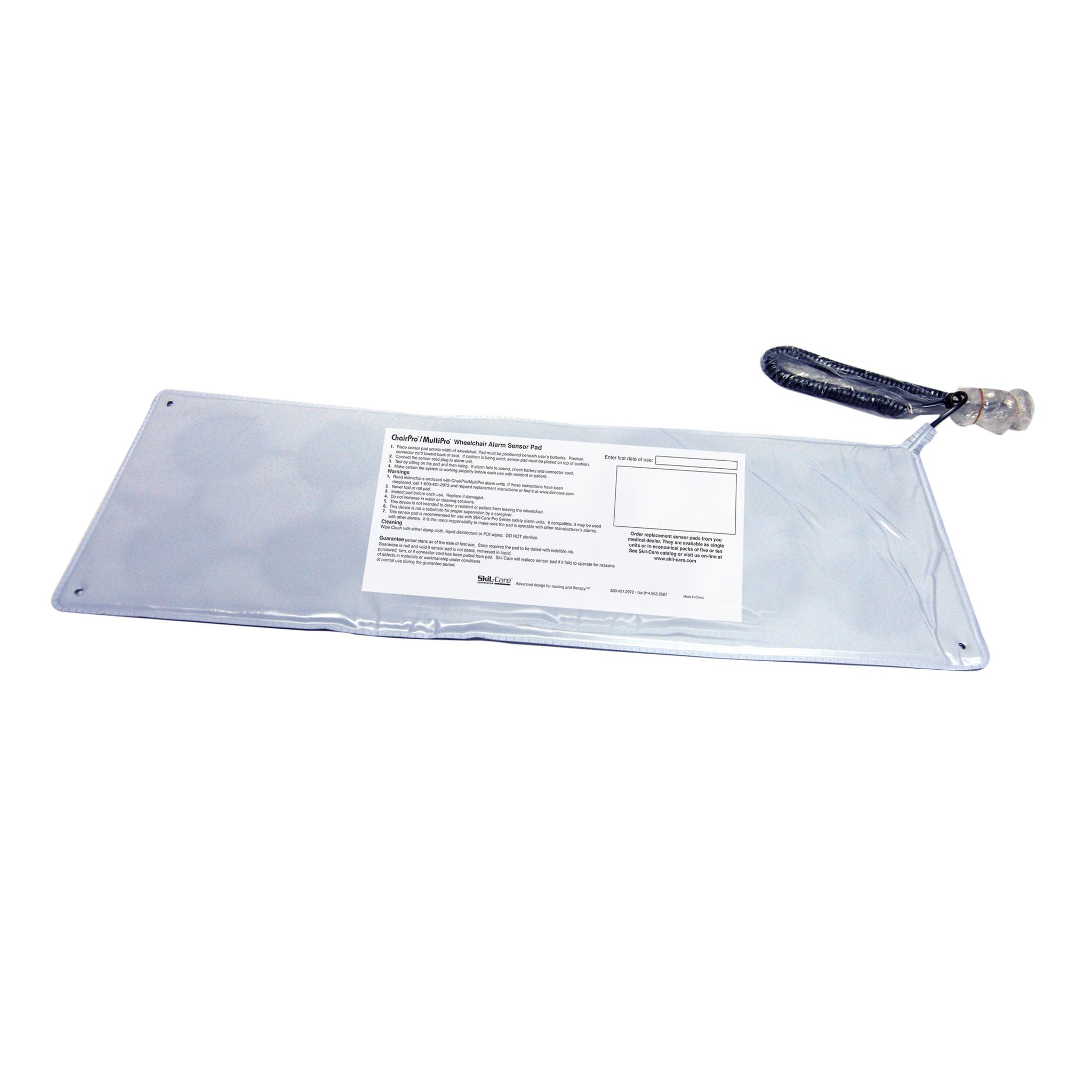 Skil-Care - 909364 Chair Sensor Pad SkiL-Care™ 7 X 15 Inch