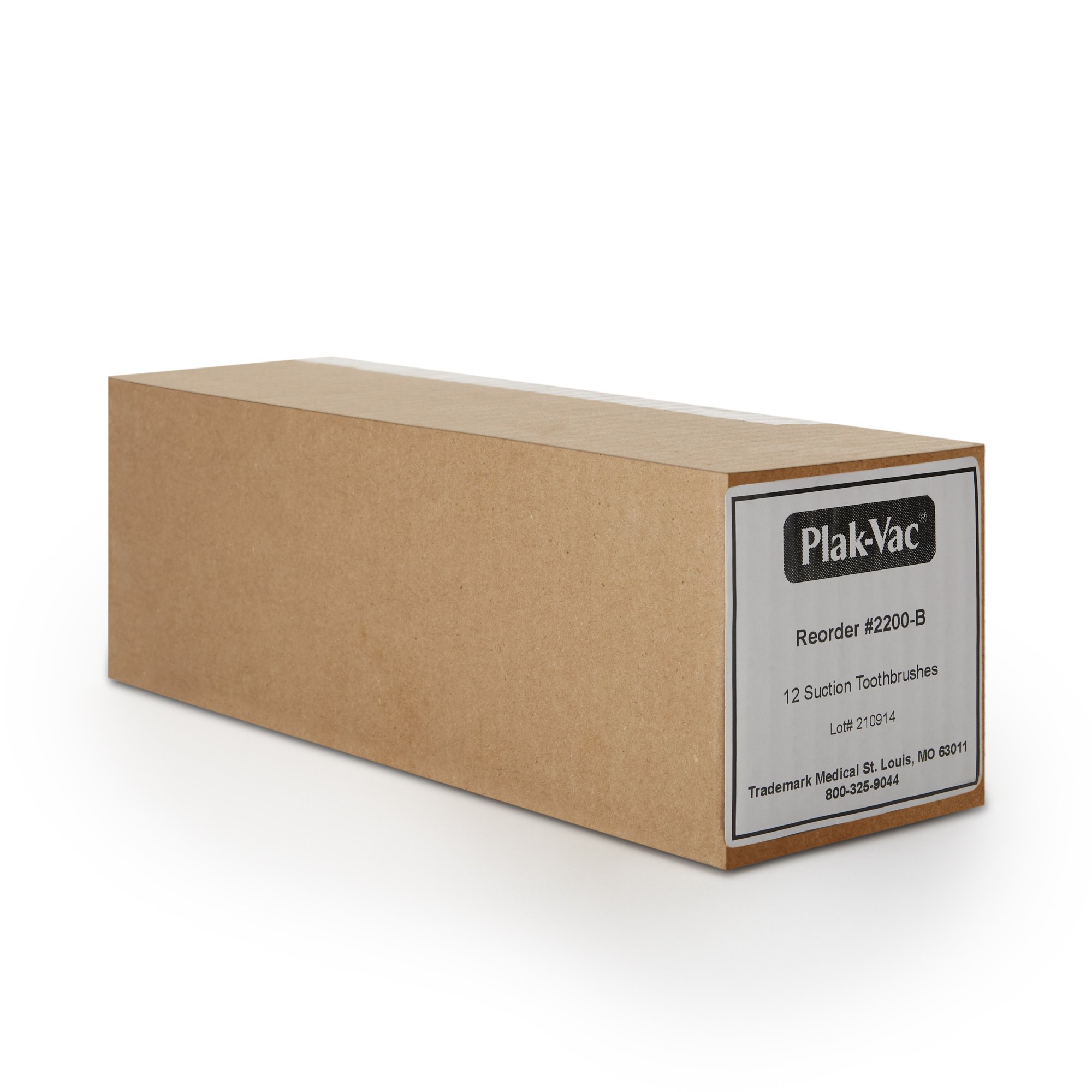 Trademark Medical 2200B - Plak-Vac® Suction Toothbrush - 1/Each, 12/Box