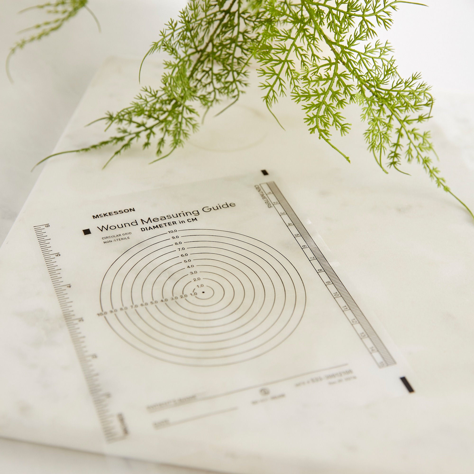 McKesson Brand - 533-30012100 McKesson Plastic Wound Measuring Guide