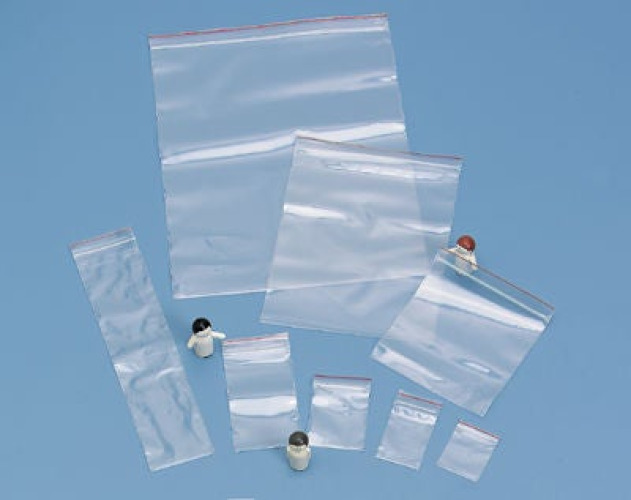 Health Care Logistics - 7594 Reclosable Bag Premium Red Line™ 6 X 9 Inch Plastic Clear Zipper Closure
