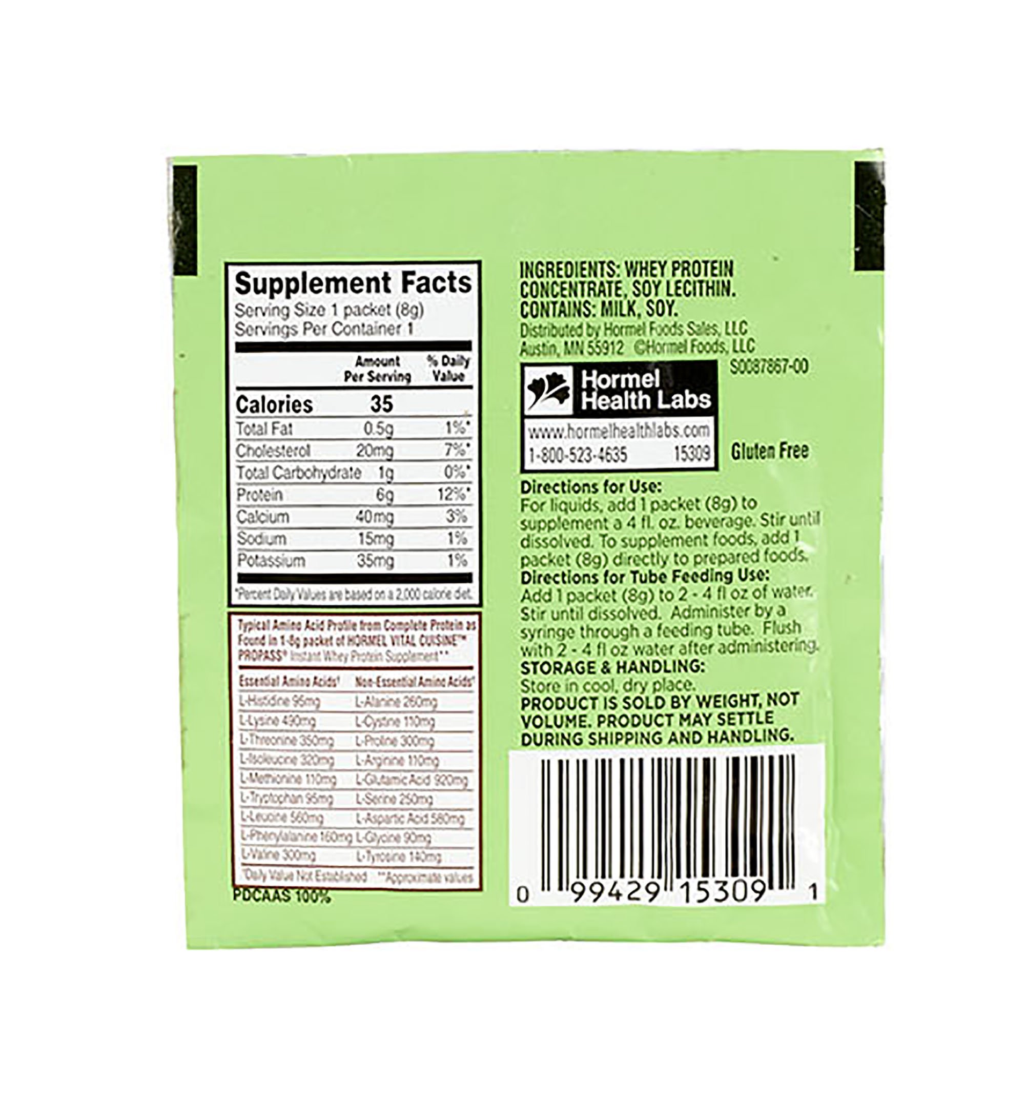Lyons Magnus LLC - 15309 Vital Cuisine® ProPass® Instant Whey Protein Supplement