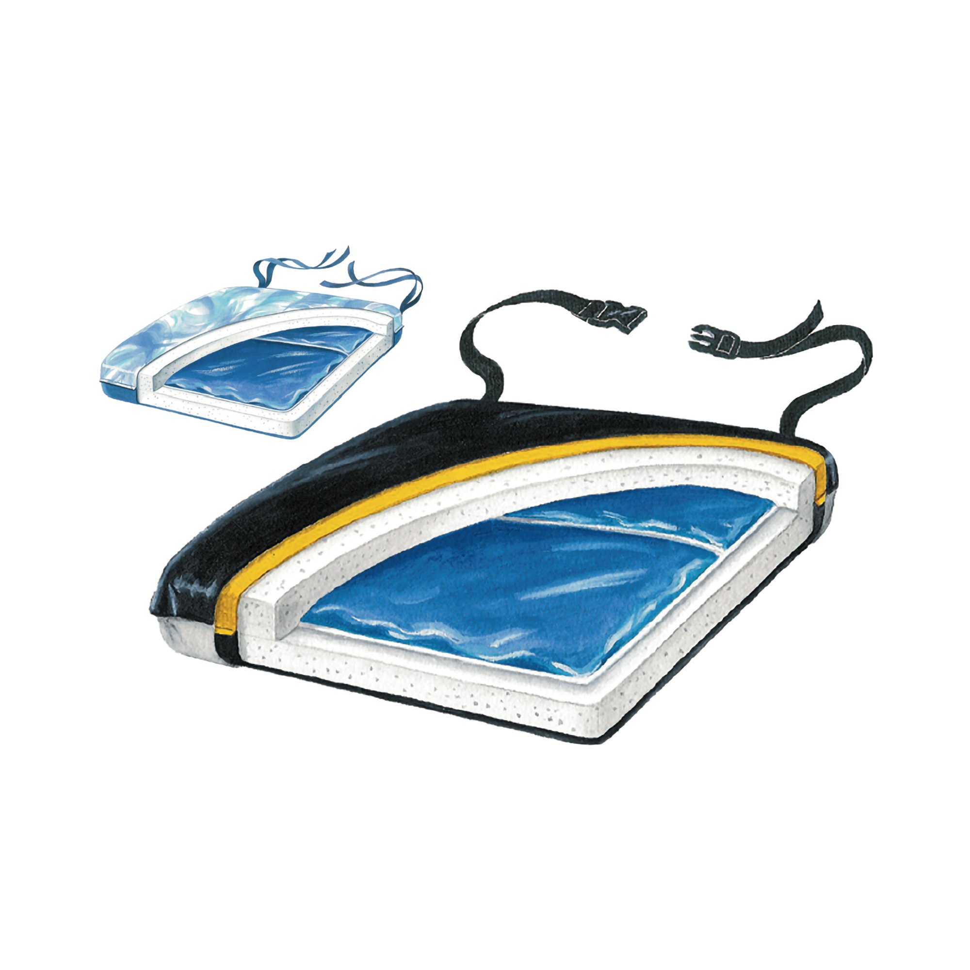 Skil-Care - 751170 Econo-Gel Thin-Line Seat Cushion for Wheelchairs