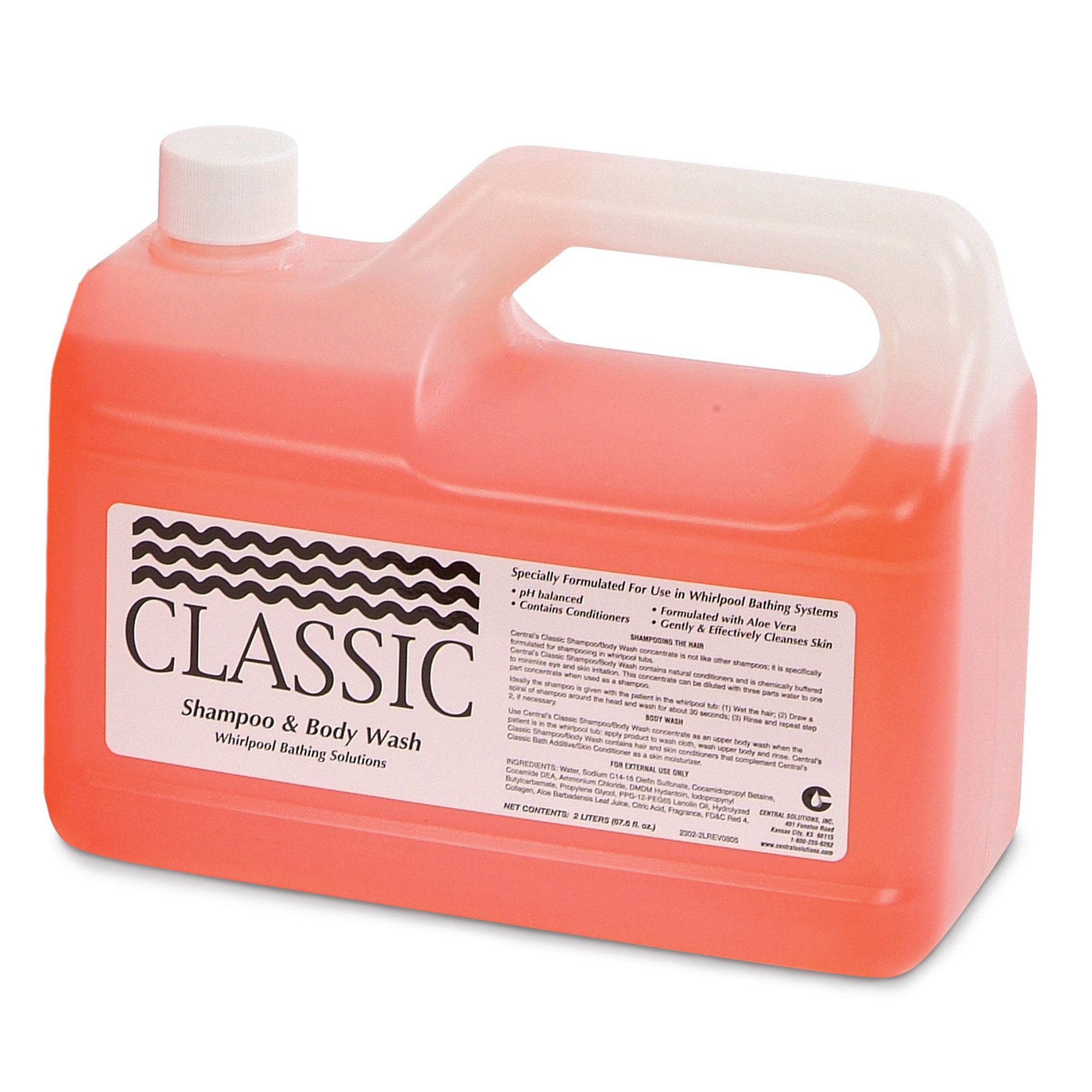 Central Solutions - CLAS2302-2L Classic® Shampoo & Body Wash for use in Whirlpool Baths