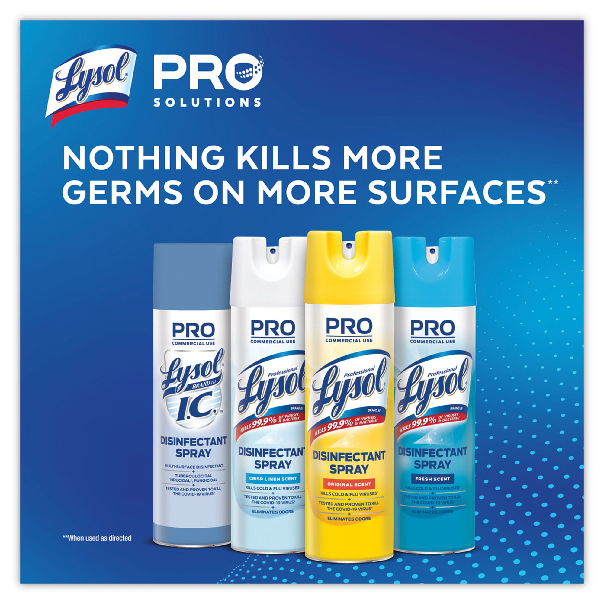 Essendant Co-United Stationers RAC95029CT - Lysol® I.C.™ Surface Disinfectant, 19-ounce Aerosol Spray Can - 1/Each, 12/Case