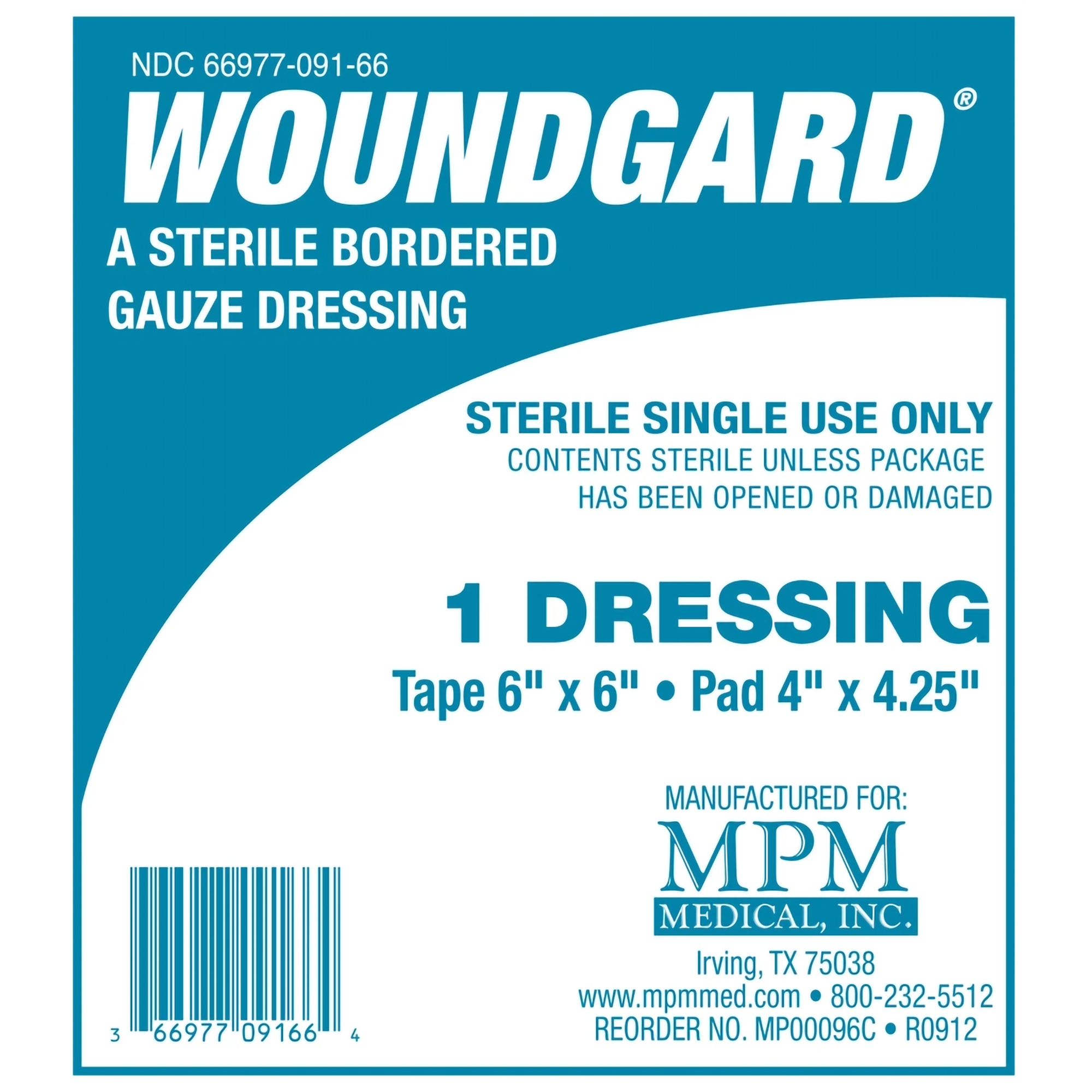 MPM Medical - MP00096C WoundGard® White Adhesive Dressing