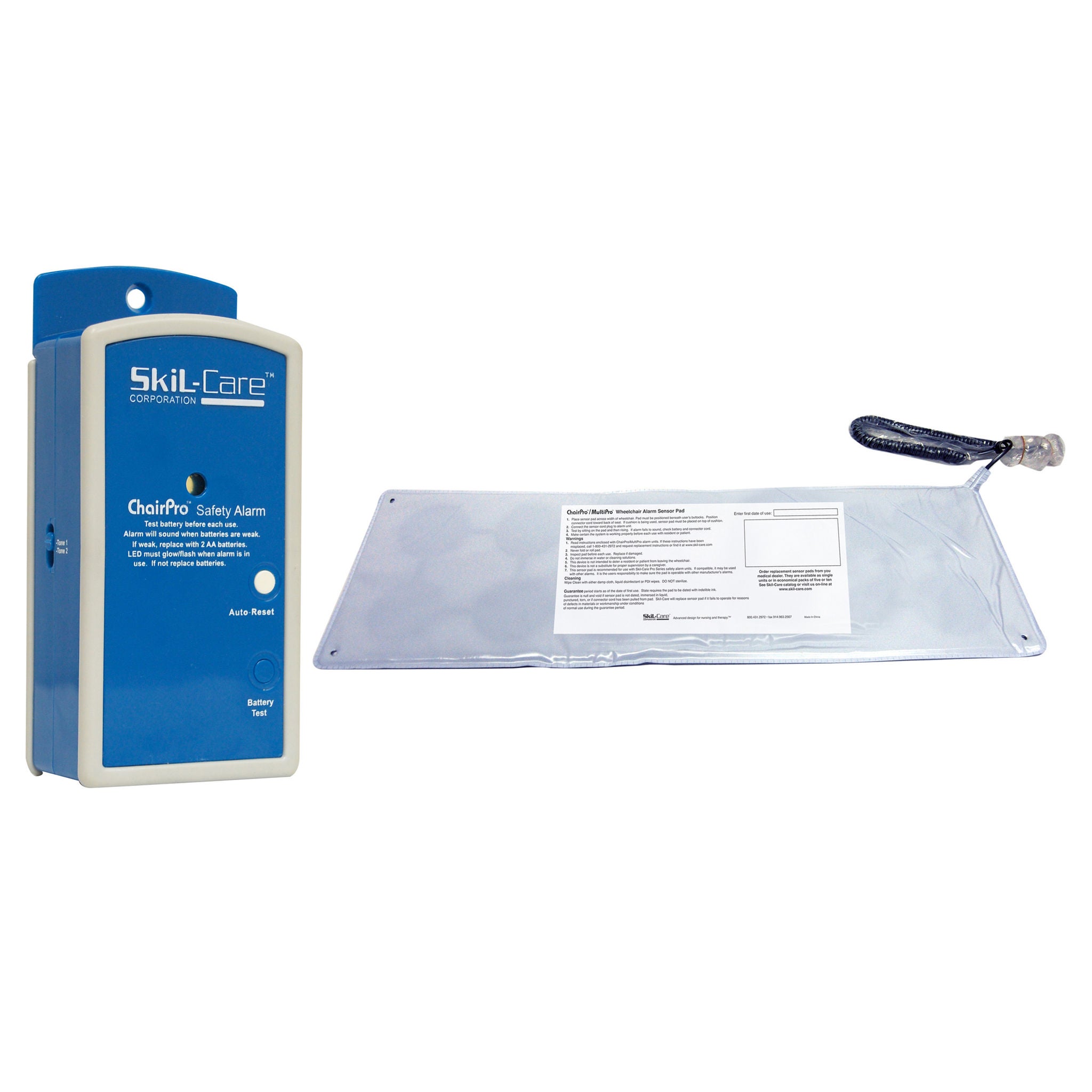 Skil-Care - 909355 Chair Sensor Pad Alarm System ChairPro™ 7 X 15 Inch White