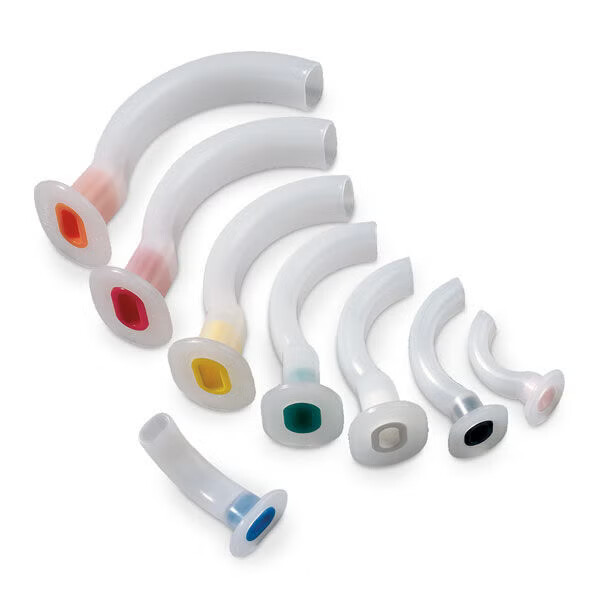 Nasco Healthcare - SB35197 Guedel Oropharyngeal Airway Set Nasco Healthcare Assorted Colors Assorted Lengths ISO 0 - 5 NonSterile Adult / Pediatric / Infant / Neonate