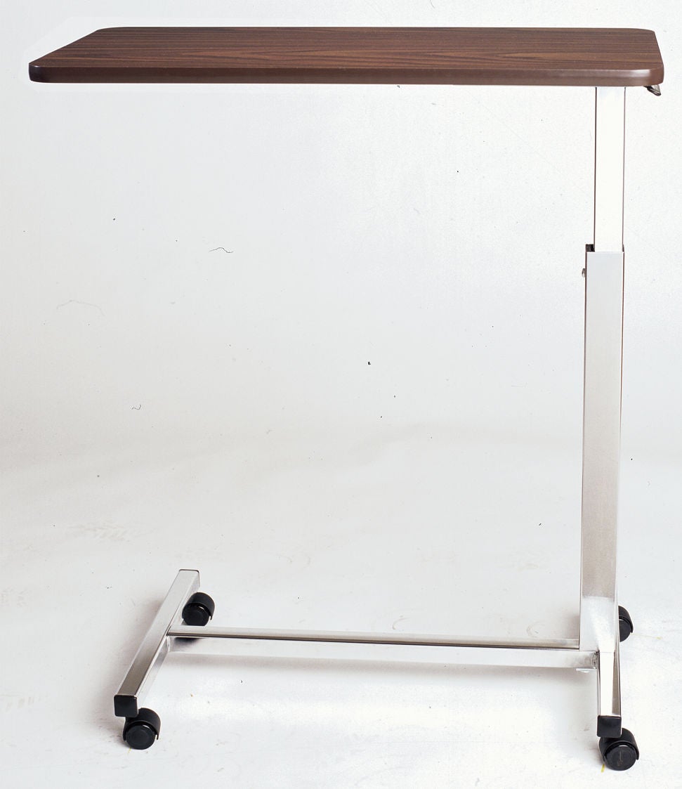 AmFab Company - 1010H1000 Overbed Table AmFab™ Non-Tilt Top Automatic Spring Assisted Lift 28 to 45 Inch Height Range