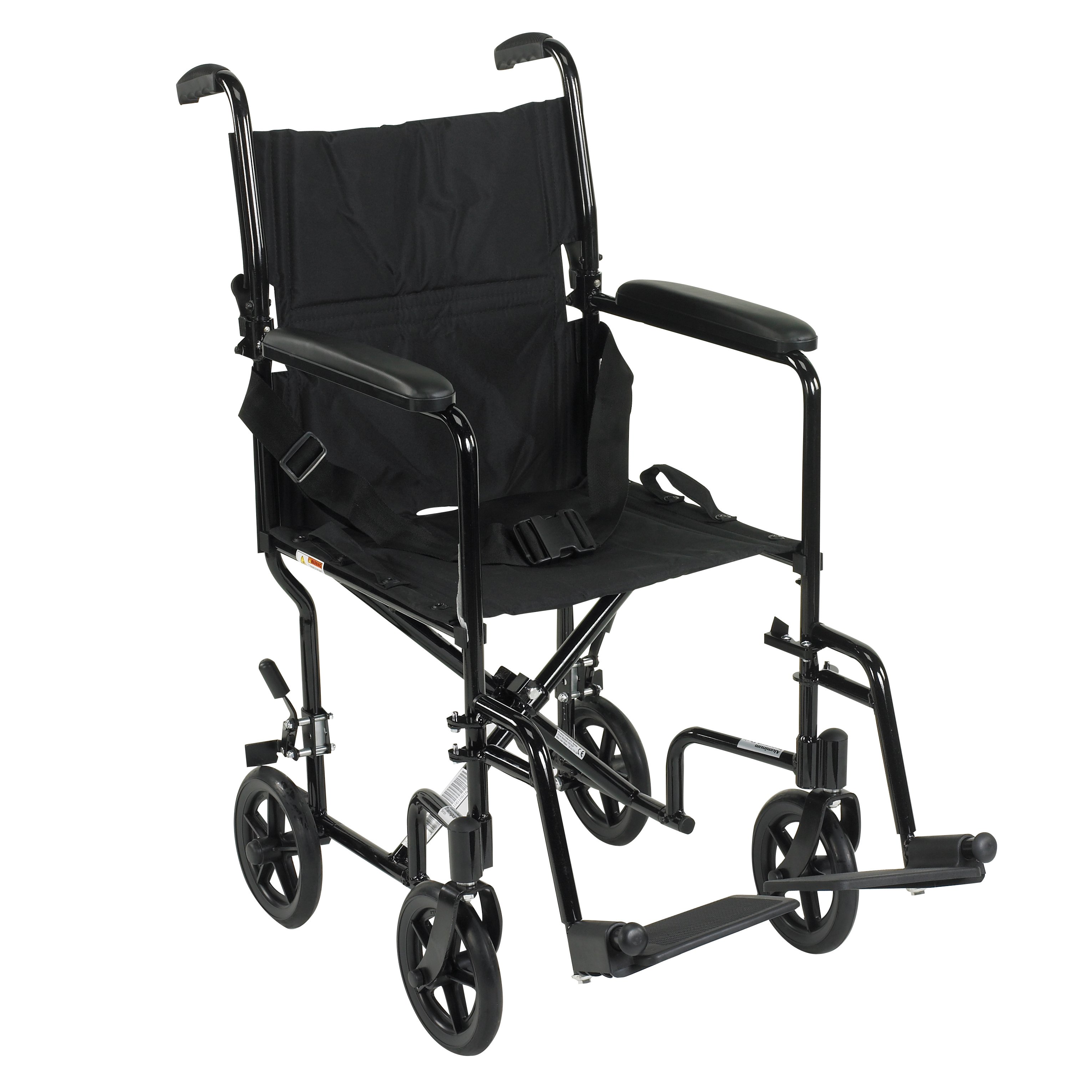 Drive DeVilbiss Healthcare ATC17-BK - drive™ Transport Chair, Black, 17-Inch Seat Width - 1/Each
