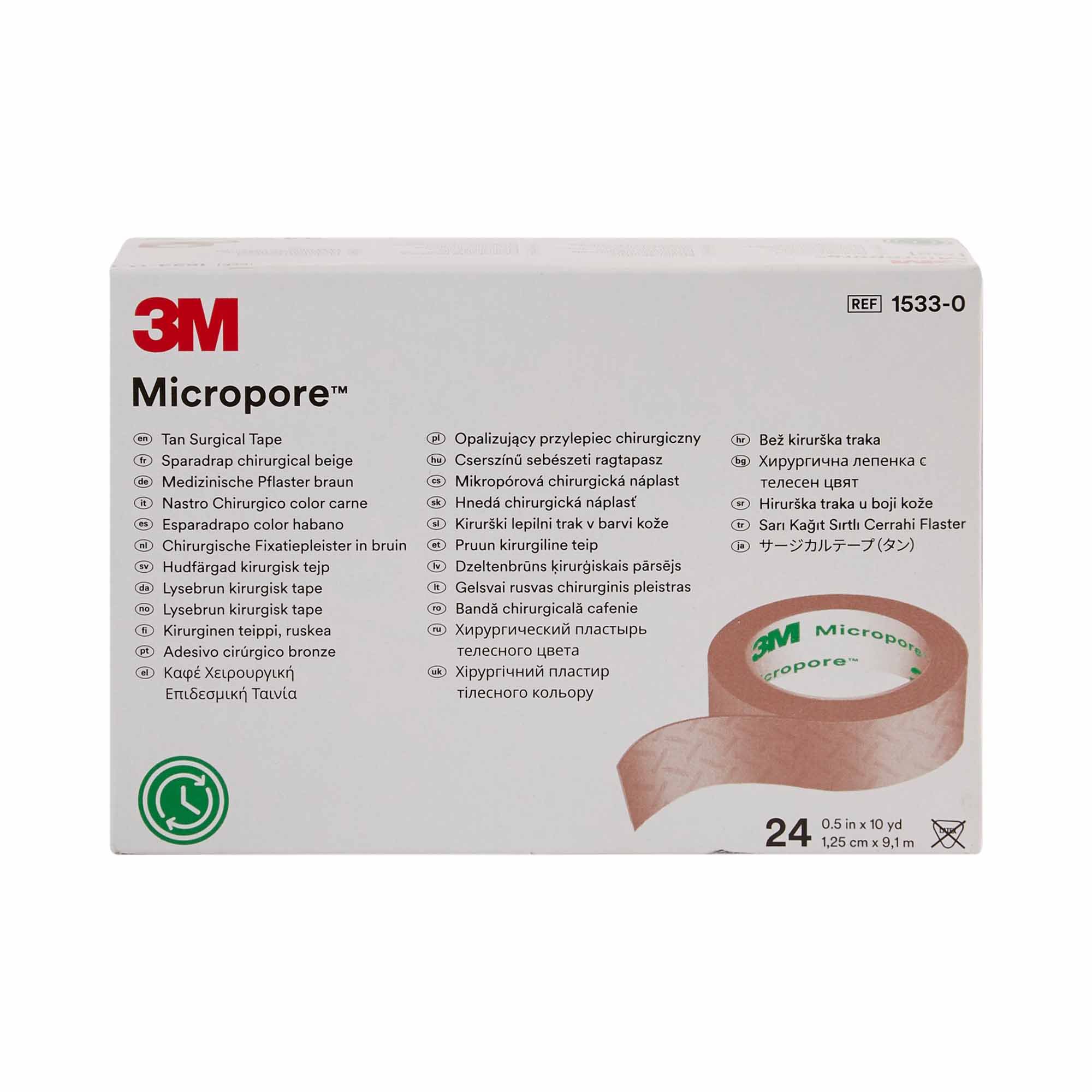 Solventum Corporation - 1533-0 3M™ Micropore™ Paper Medical Tape