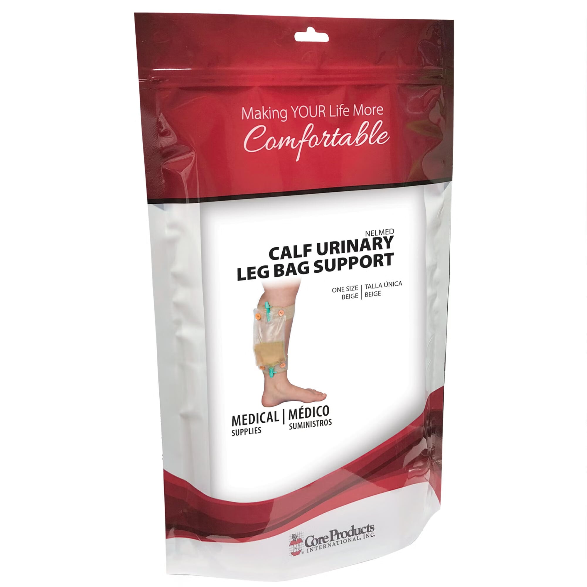 Core Products - NEL-1360 Urinary Bag Support Kit NelMed Two 2 Inch W Lined Elastic Bands