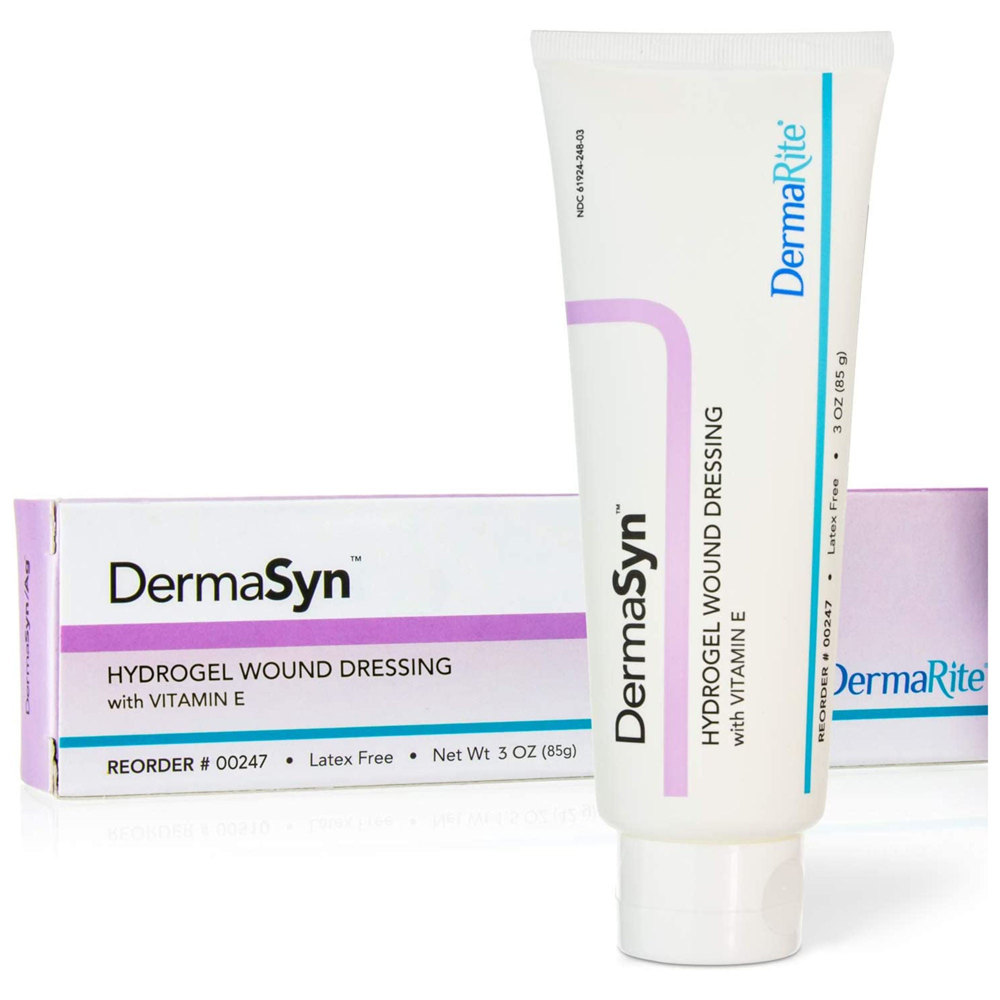 DermaRite Industries - 00247 Hydrogel Wound Dressing Dermasyn® 3 oz. Gel / Amorphous NonSterile