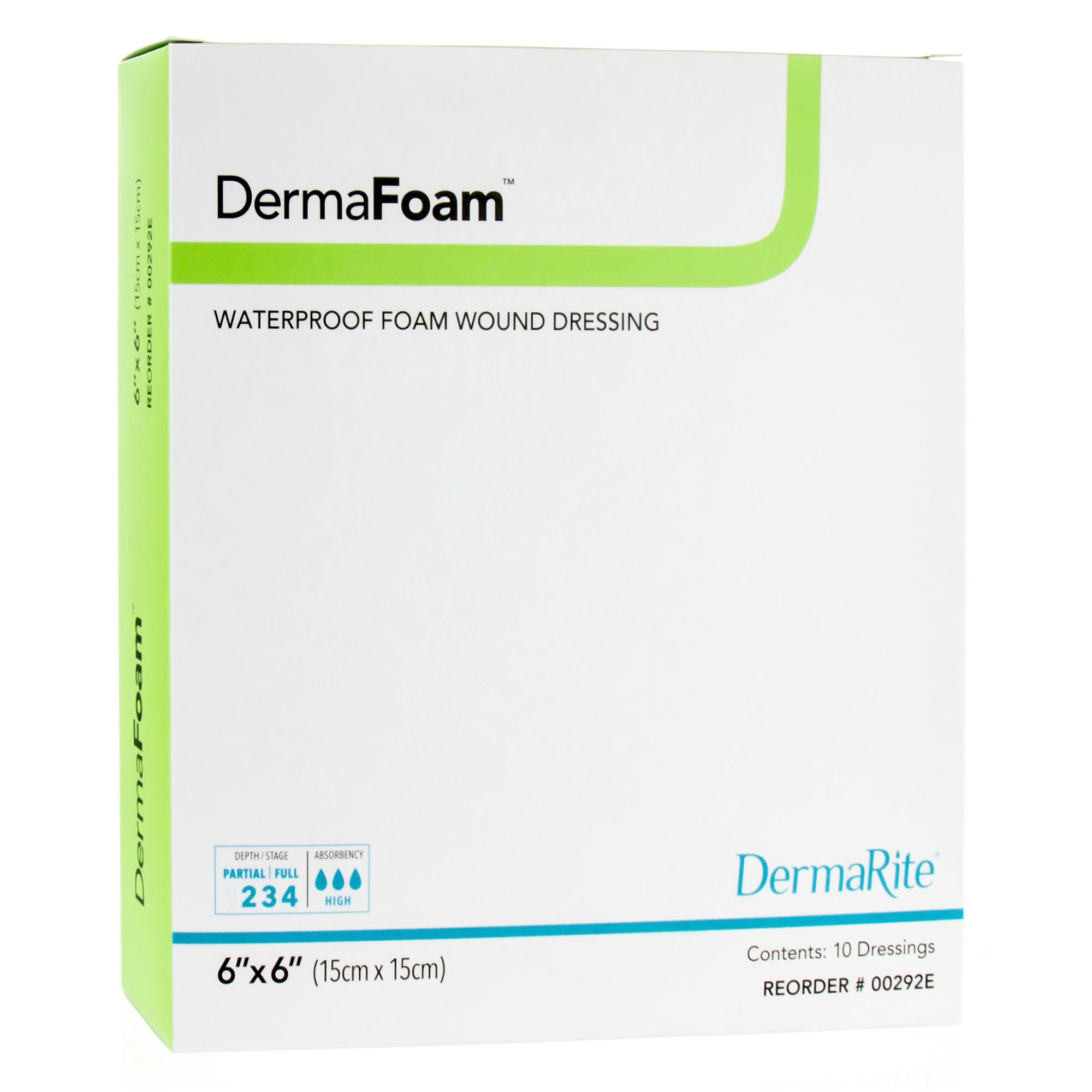 Sion Brands LLC 00292E - DermaFoam® Nonadhesive without Border Foam Dressing, 6 x 6 Inch - 1/Each, 10/Box