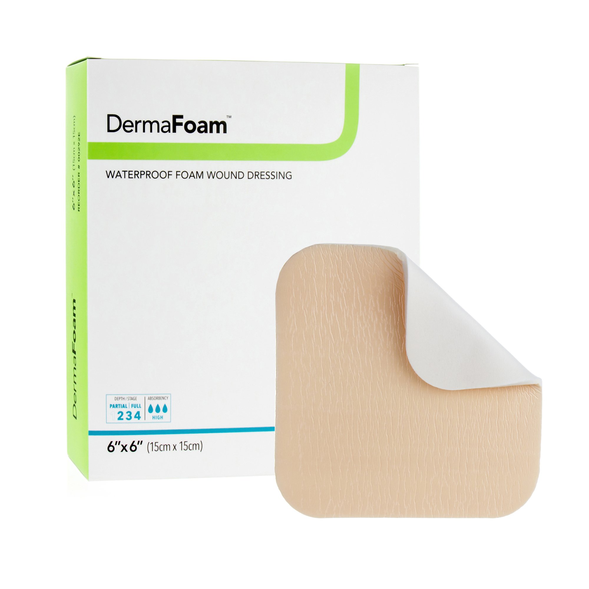 Sion Brands LLC - 00292E DermaFoam® Nonadhesive without Border Foam Dressing