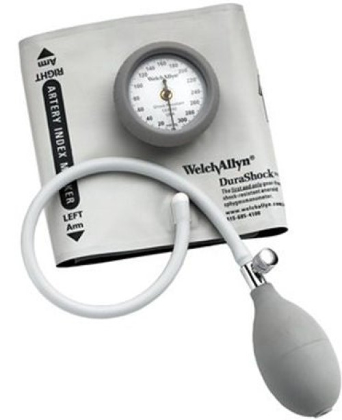 Welch Allyn - DS44-13CB Aneroid Sphygmomanometer Unit DuraShock® Thigh Cuff Thigh Nylon Cuff Pocket Aneroid