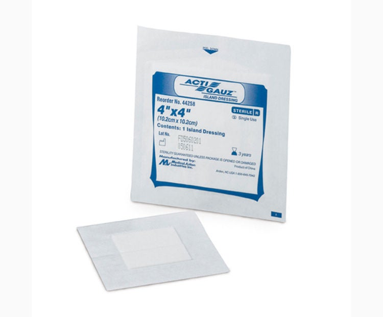 Medical Action Industries - 44258A Island Dressing Acti-Gauze® 4 X 4 Inch Square Sterile