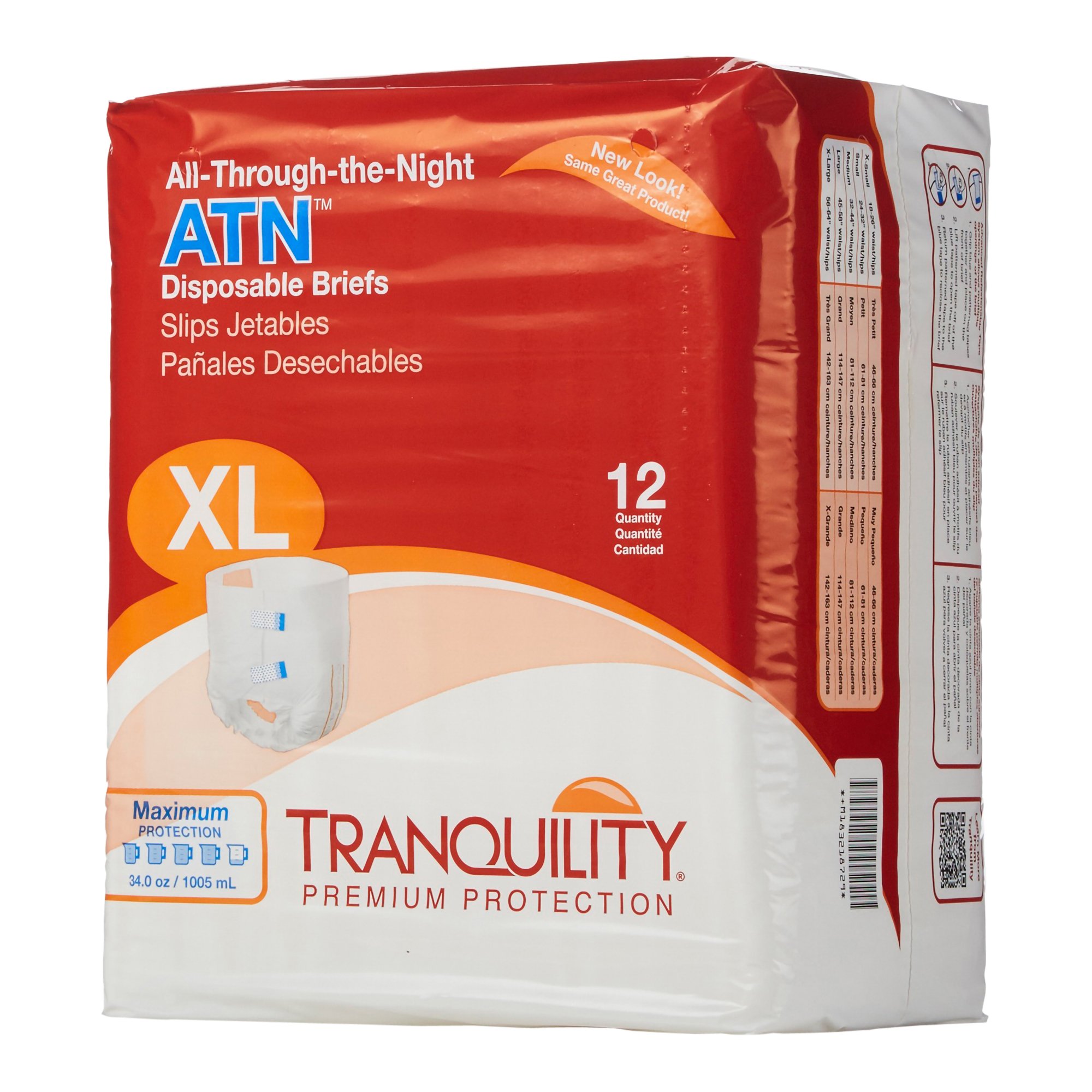 Principle Business Enterprises - 2187 Tranquility® ATN Heavy Protection Incontinence Brief