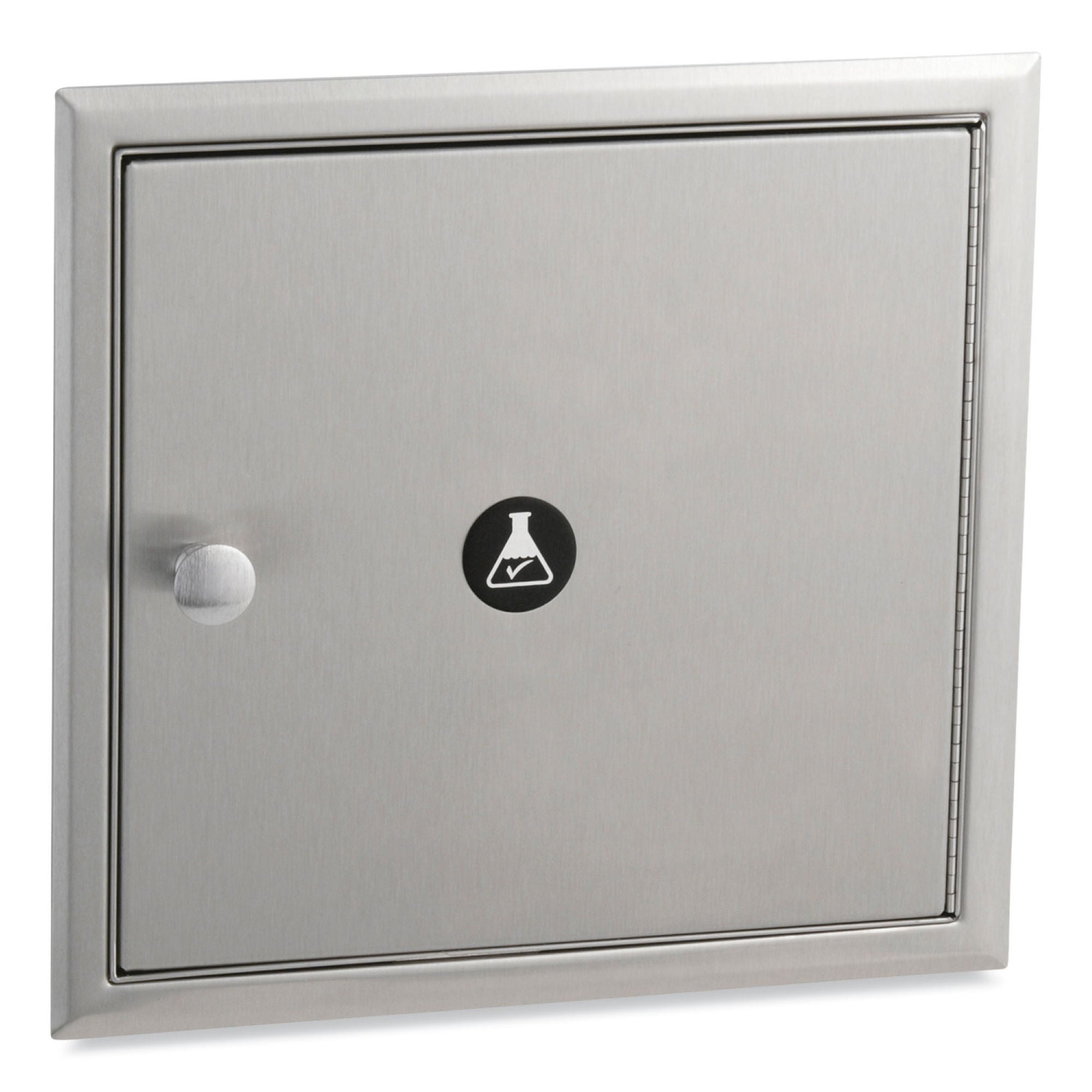 Essendant Co-United Stationers - BOB505 Specimen Pass-Thru Cabinet Wall Mount Stainless Steel Without Drawers Without Shelves Interlocking