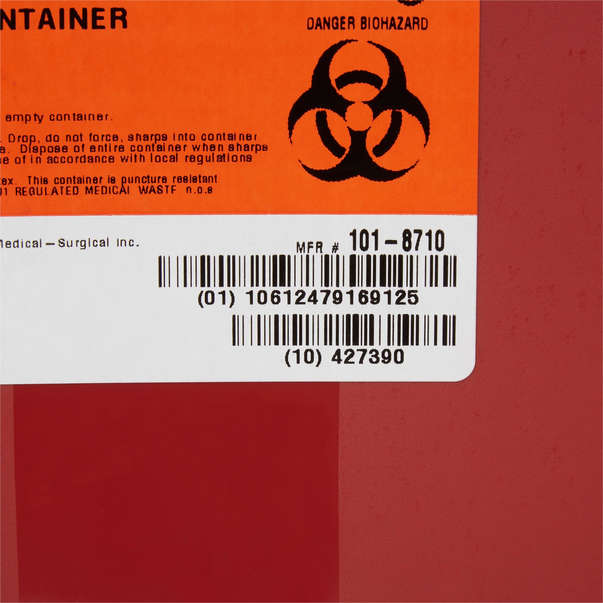 McKesson Brand 101-8710 - McKesson Prevent® Multi-purpose Sharps Container, 3 Gallon, 13.5 x 12.5 x 6 Inch - 1/Each, 12/Case