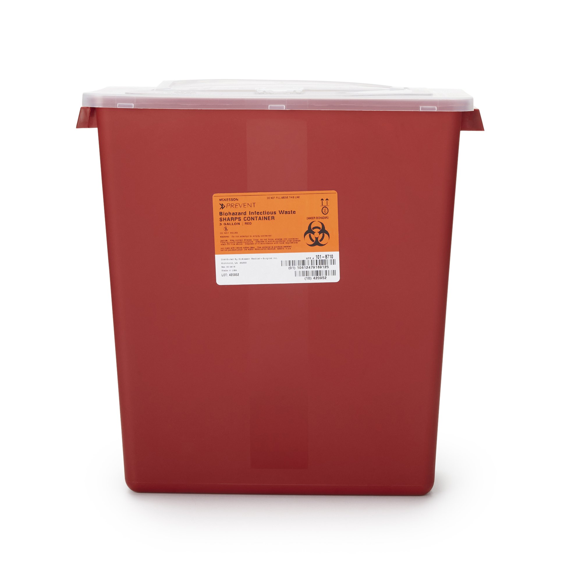 McKesson Brand - 101-8710 McKesson Prevent® Multi-purpose Sharps Container