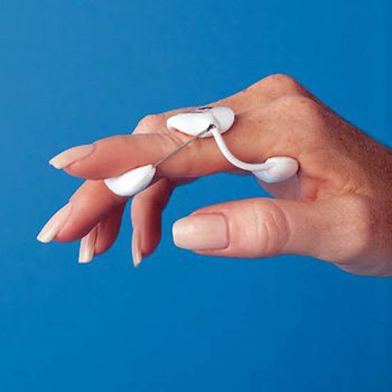 Performance Health - 081182369 Extension Finger Splint DeRoyal® Adult Size A Slide-On Left or Right Hand