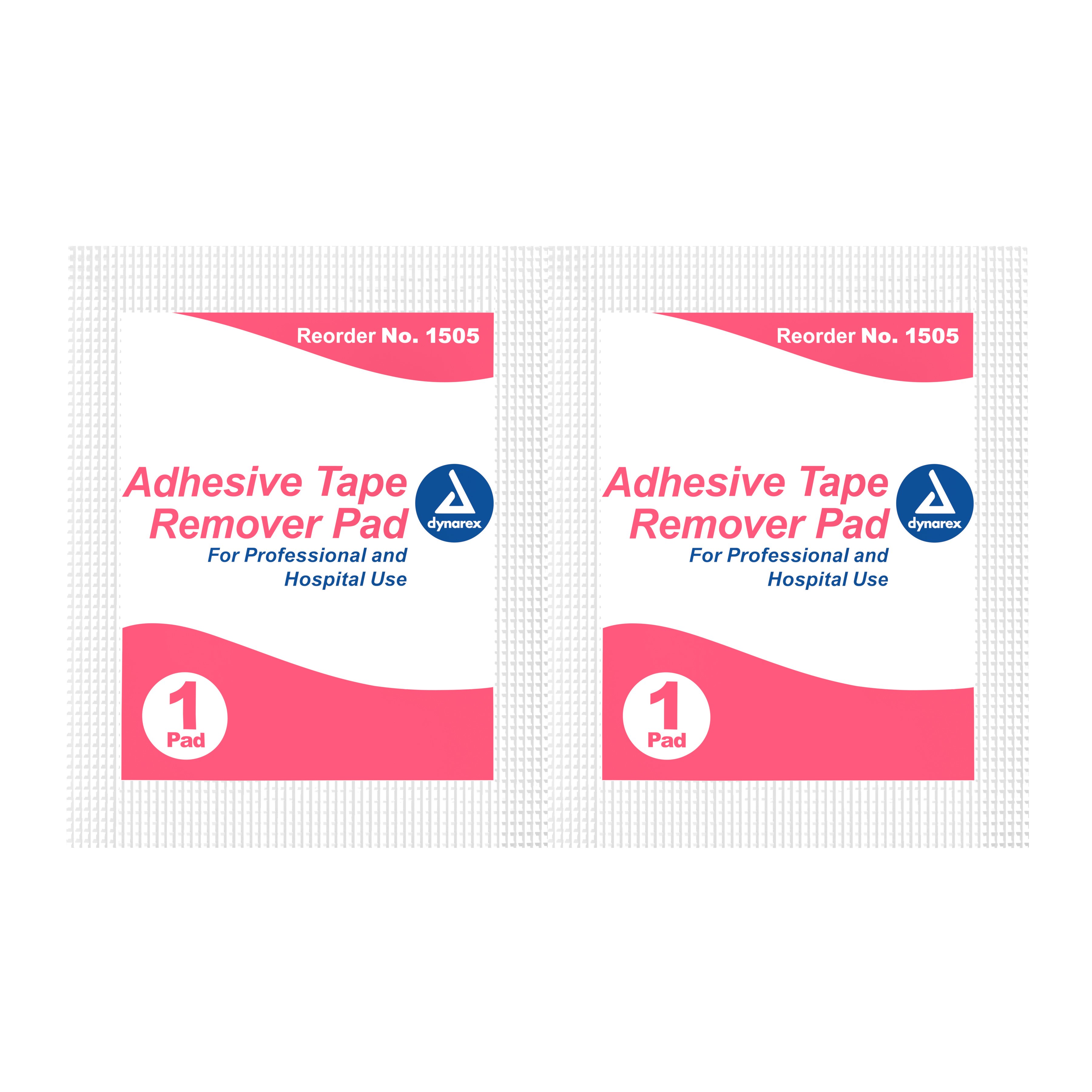 Dynarex 1505 - dynarex® Adhesive Remover, 32.5 x 68 mm Wipe - 100/Box, 1000/Case