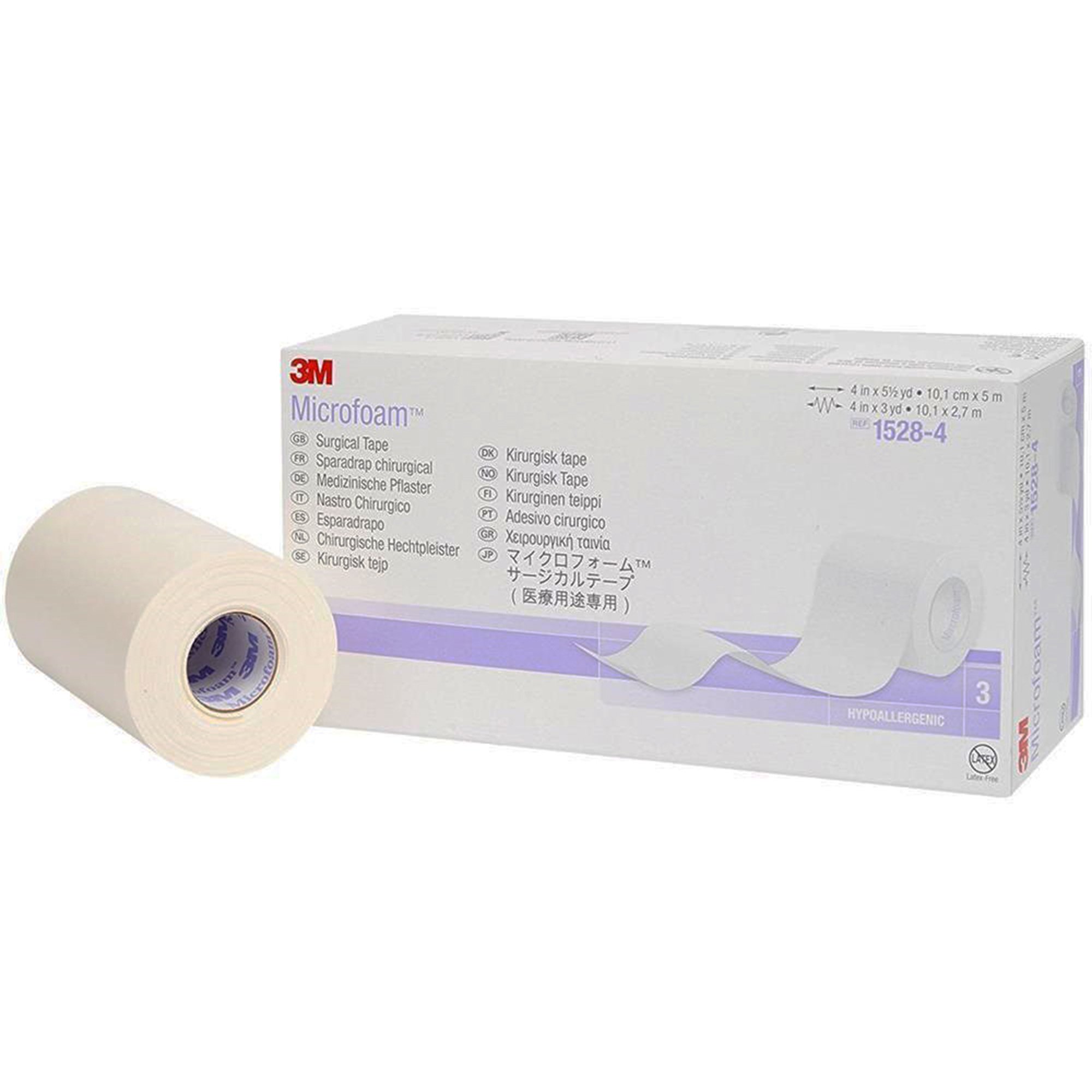 Solventum Corporation - 1528-4 3M™ Microfoam™ Foam / Acrylic Adhesive Medical Tape